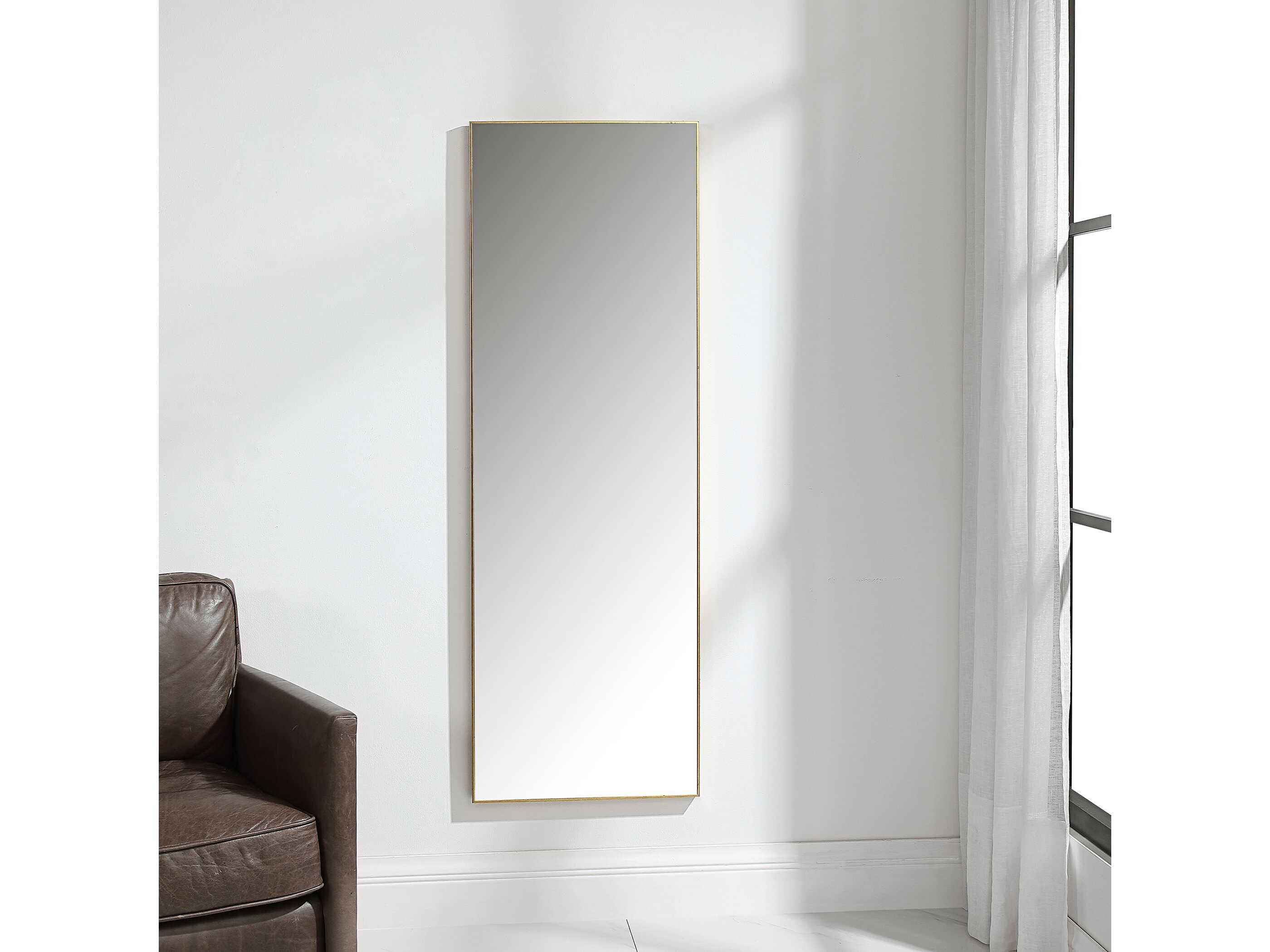 Luxecor Illumination Gold Rectangular Wall Mirror