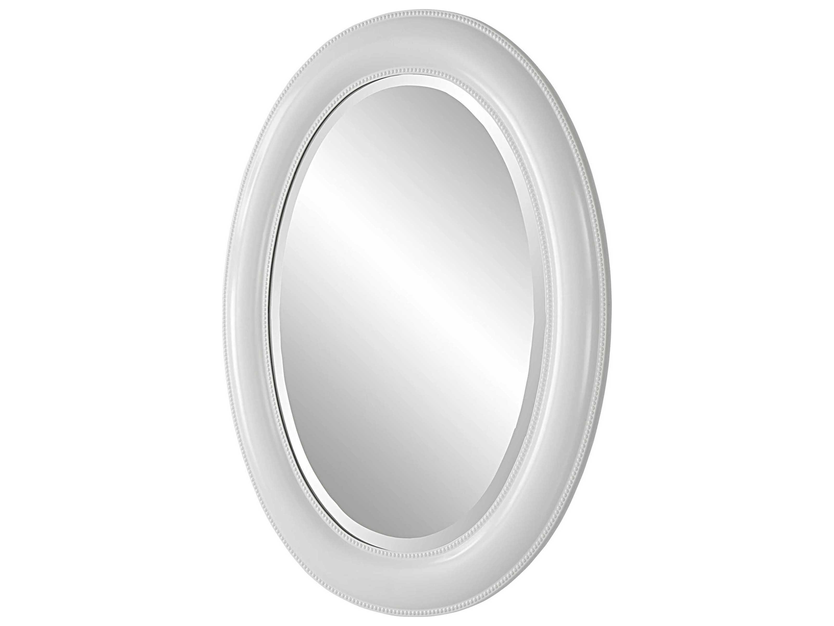 Luxecor Illumination Crisp White Oval Wall Mirror