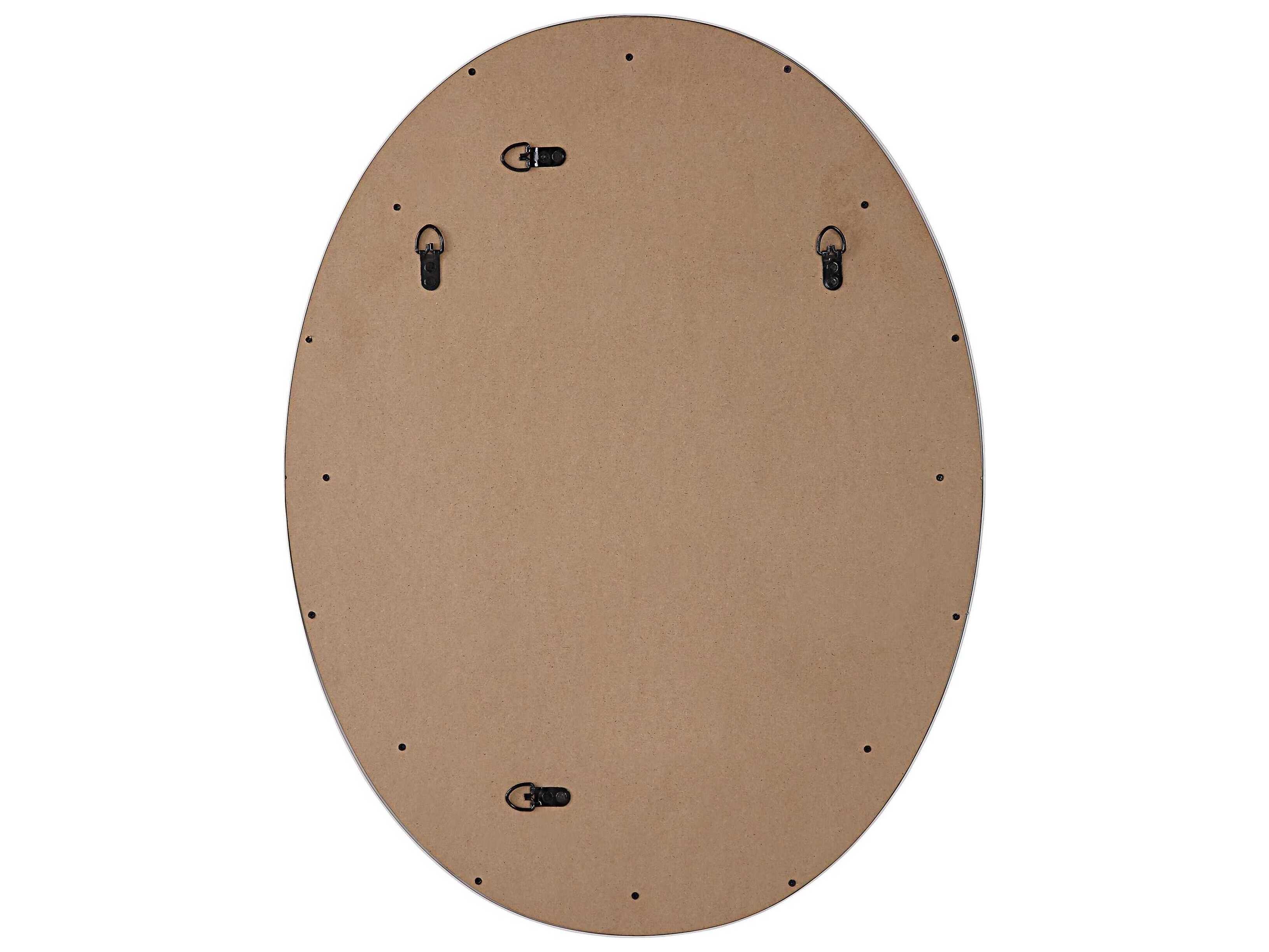 Luxecor Illumination Crisp White Oval Wall Mirror