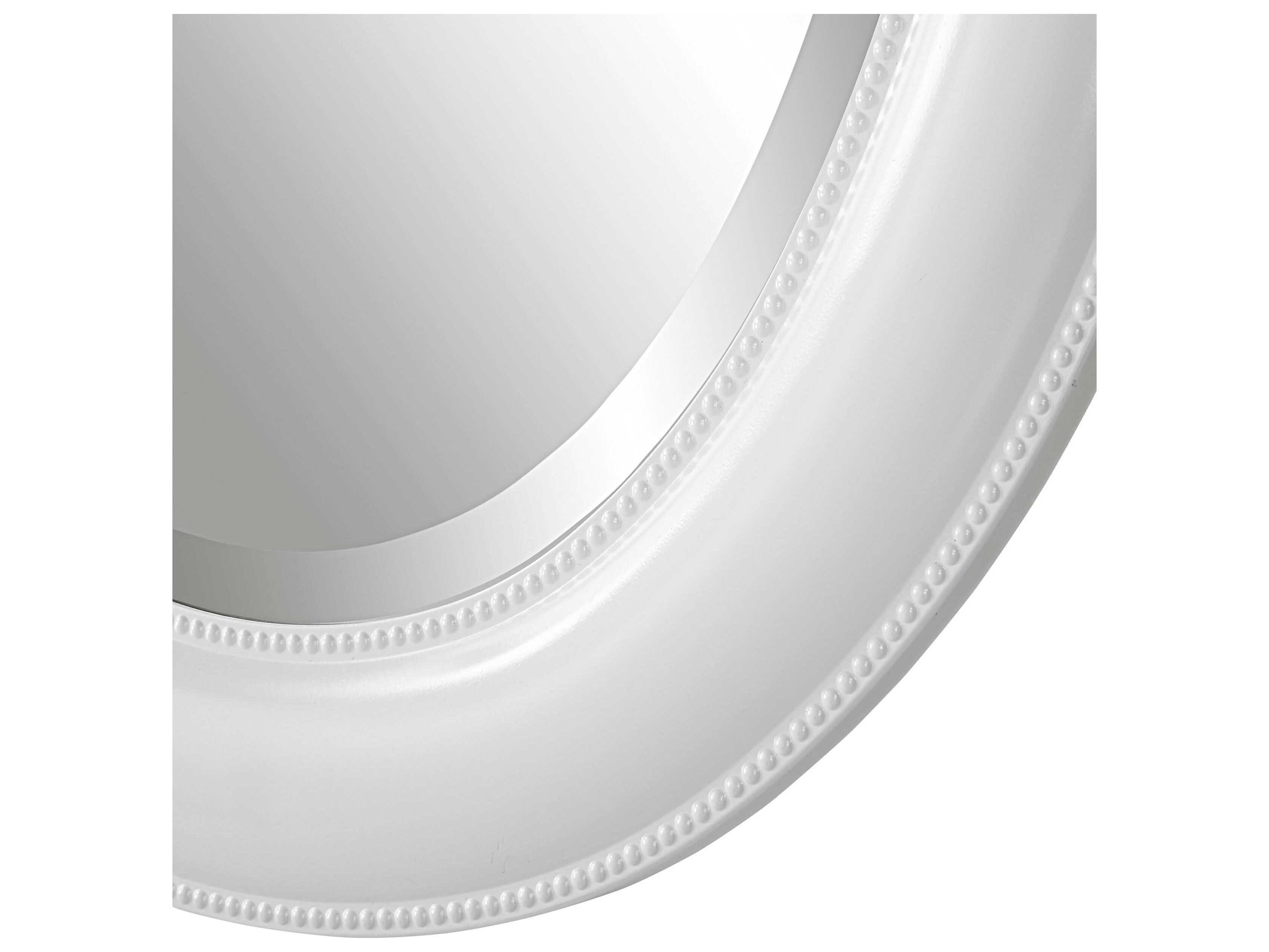 Luxecor Illumination Crisp White Oval Wall Mirror