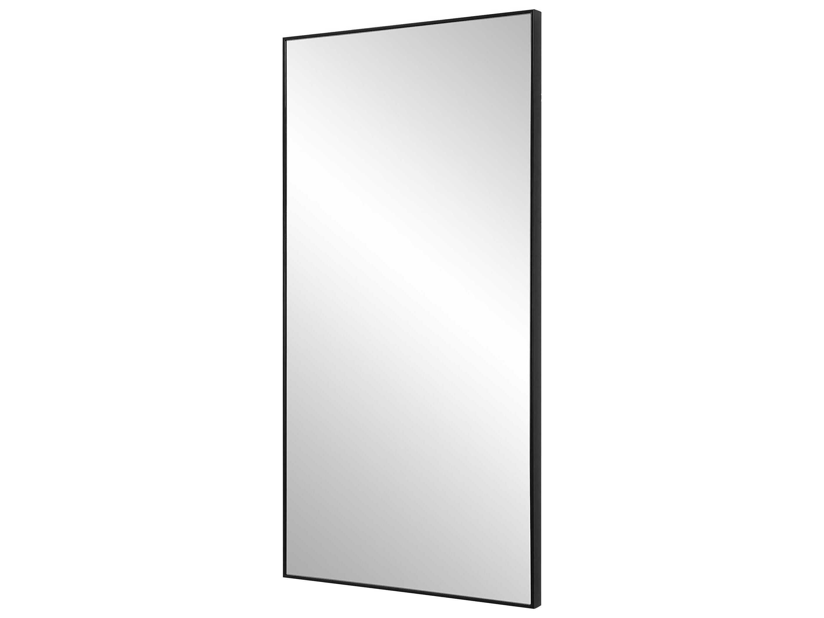 Luxecor Illumination Black Rectangular Wall Mirror