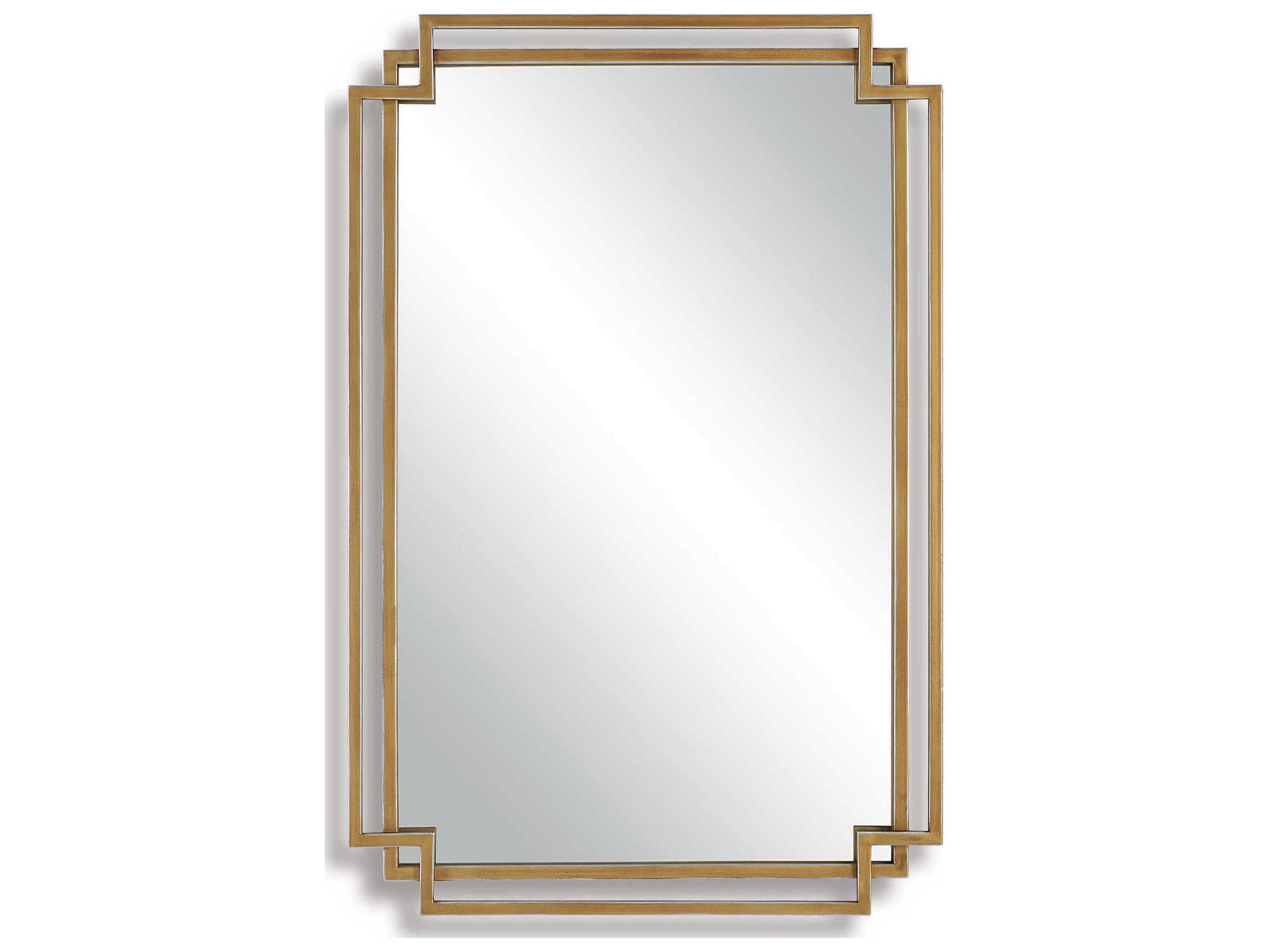 Luxecor Illumination Brushed Gold Rectangular Wall Mirror