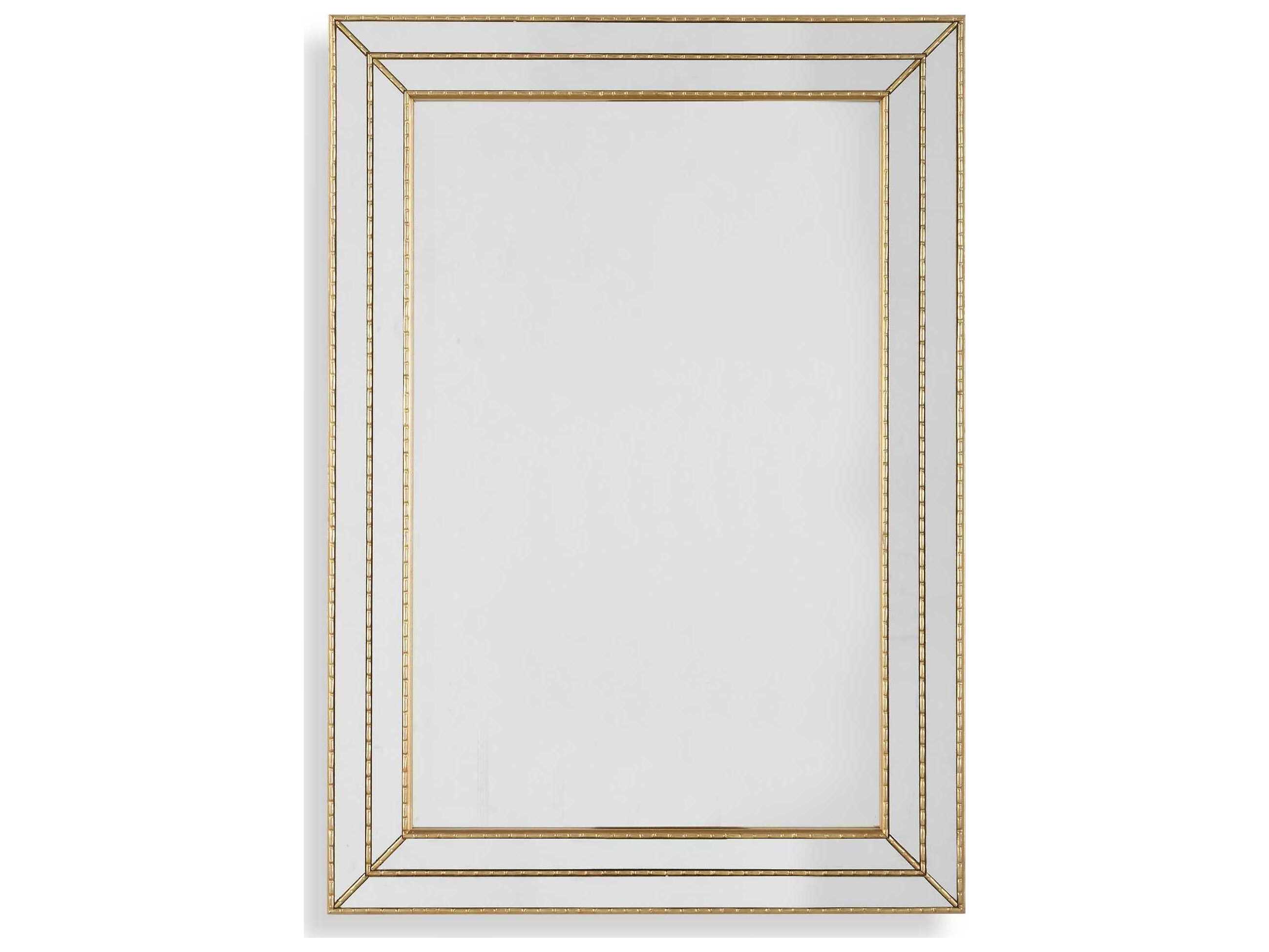 Luxecor Illumination Metallic Gold Rectangular Wall Mirror