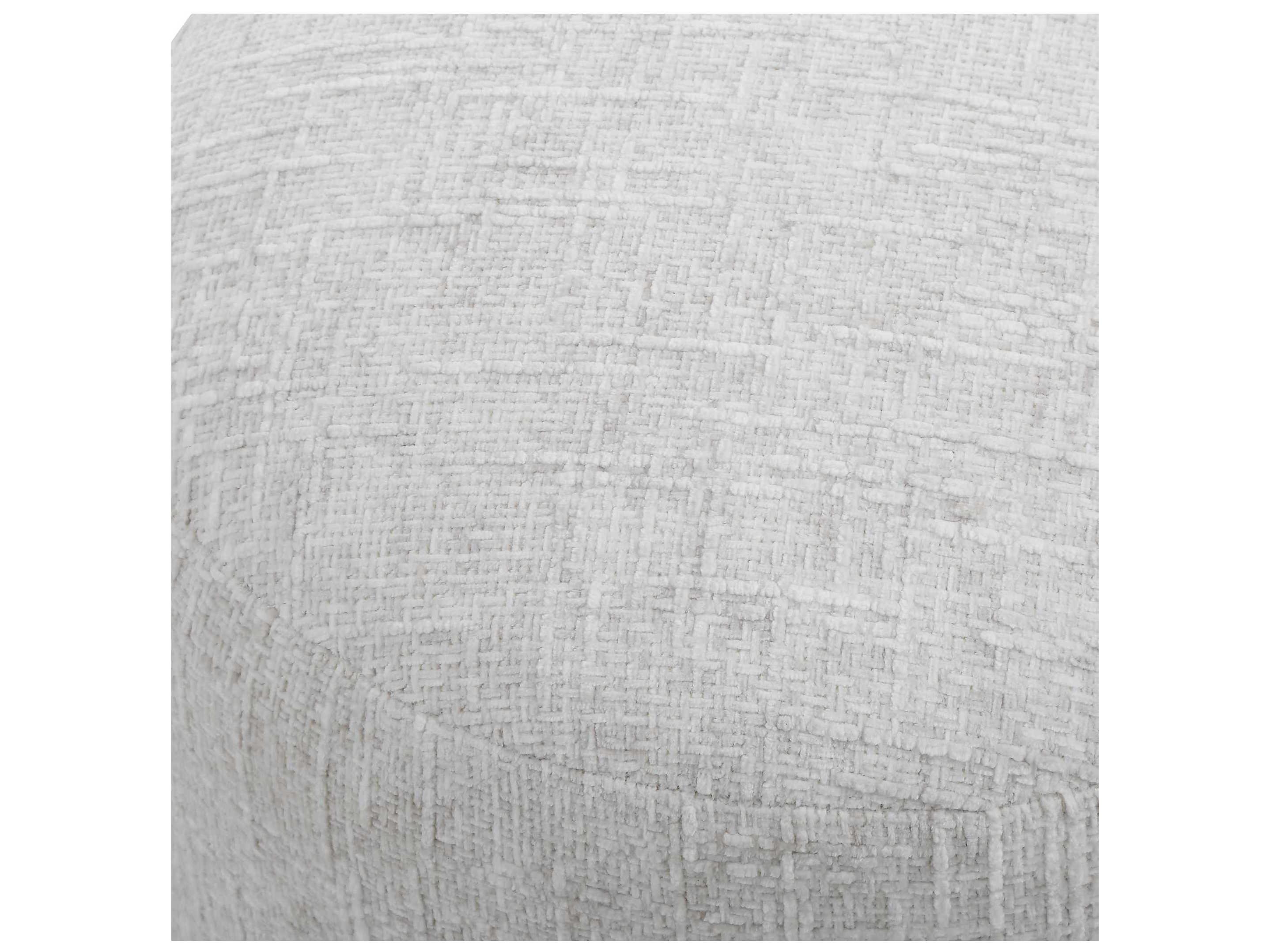 Luxecor Illumination Gray Upholstered Accent Stool