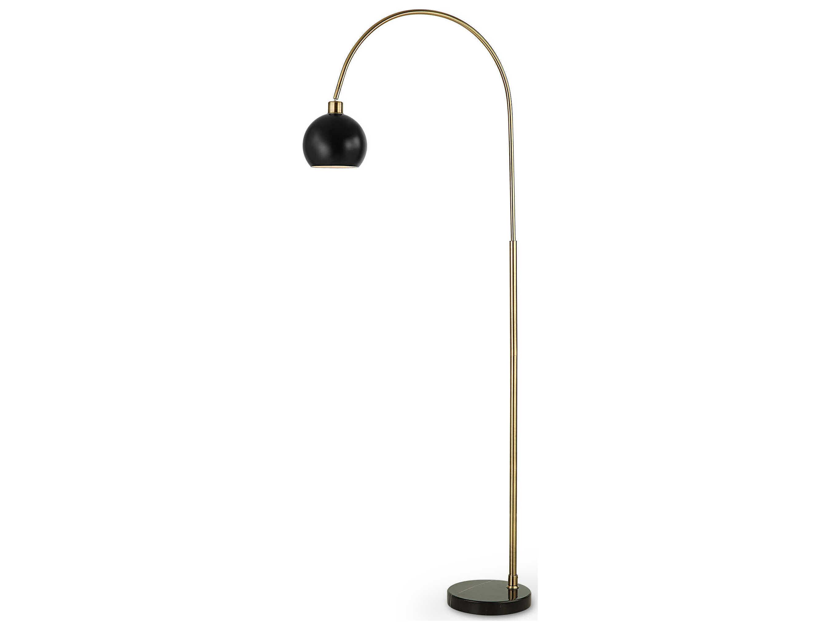 Luxecor Illumination Antique Brass Gold Floor Lamp