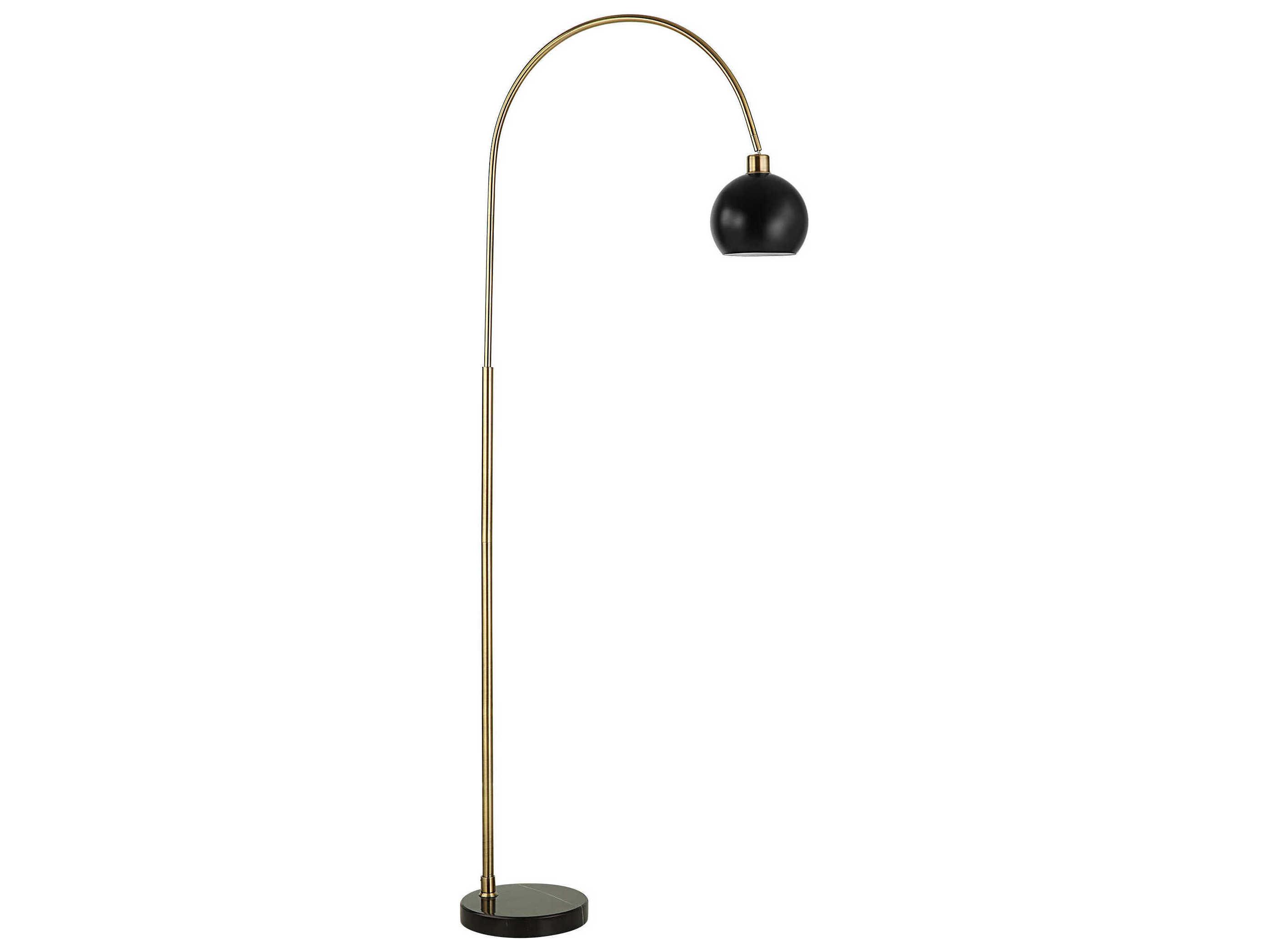 Luxecor Illumination Antique Brass Gold Floor Lamp