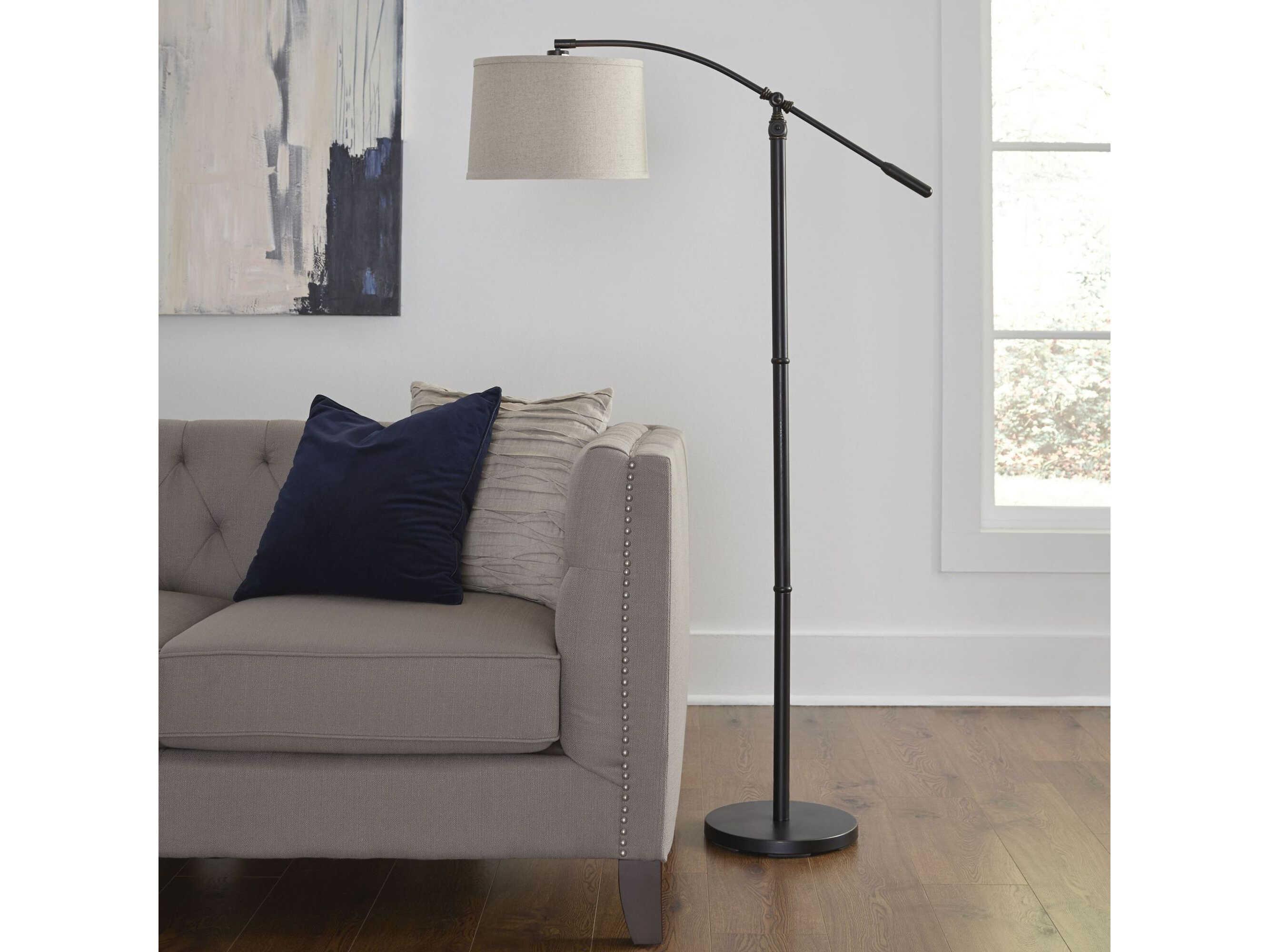 Luxecor Illumination Dark Bronze Hardback Floor Lamp