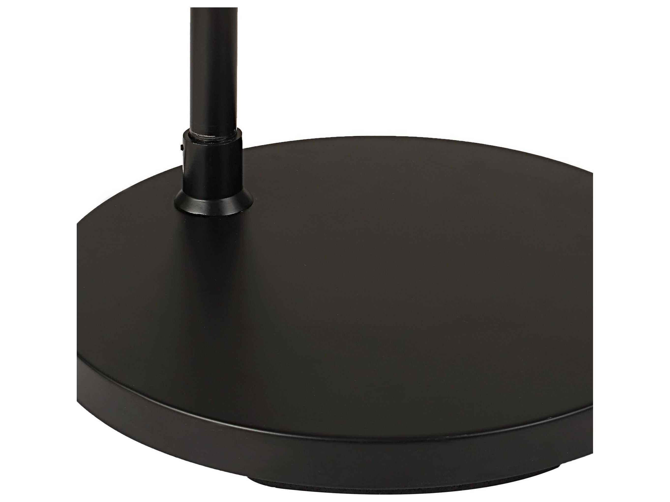 Luxecor Illumination Black Drum Hardback Shade Floor Lamp