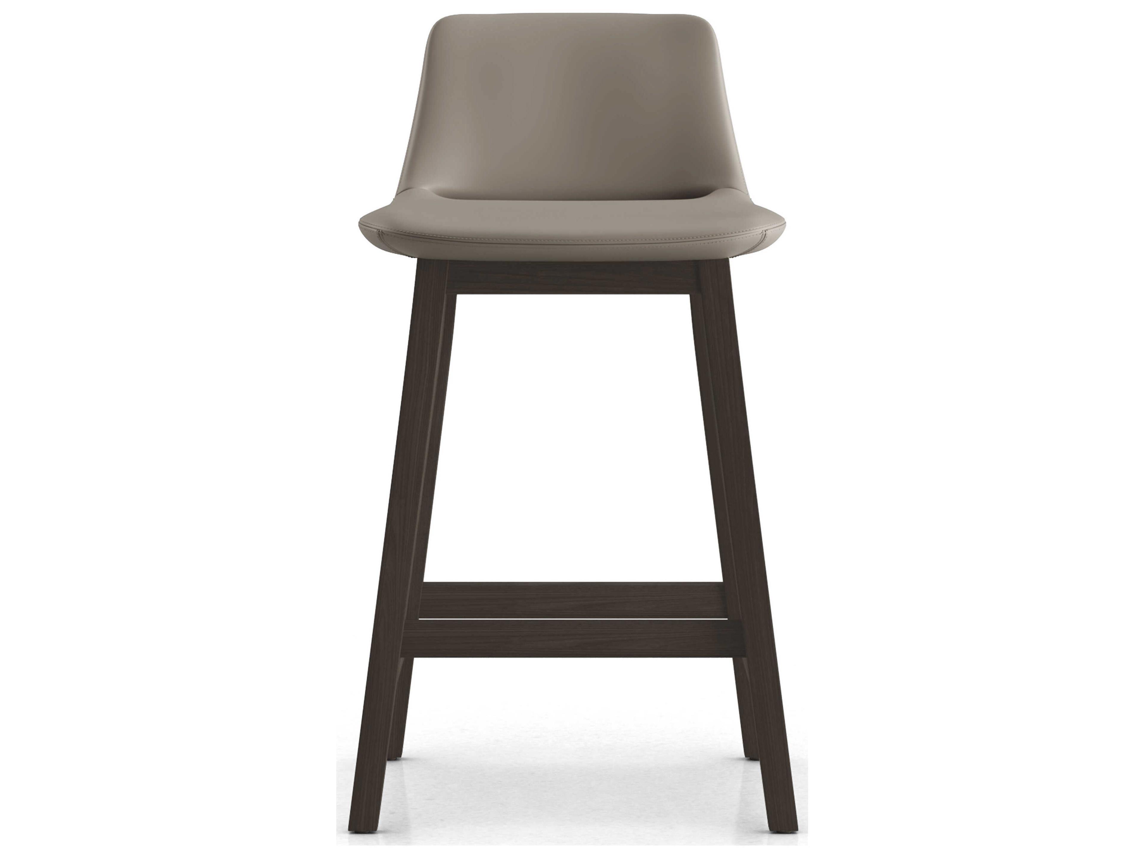 Luxcor Modluxe Oxnard Counter Stool in Castle Gray Eco Leather