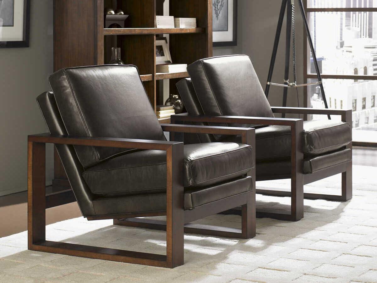Lexington Leather Axis Black Accent Chair 
