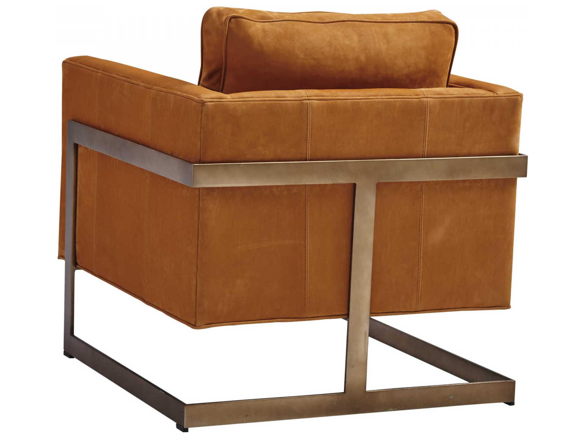 Lexington Shadow Play Brown Leather Accent Chair