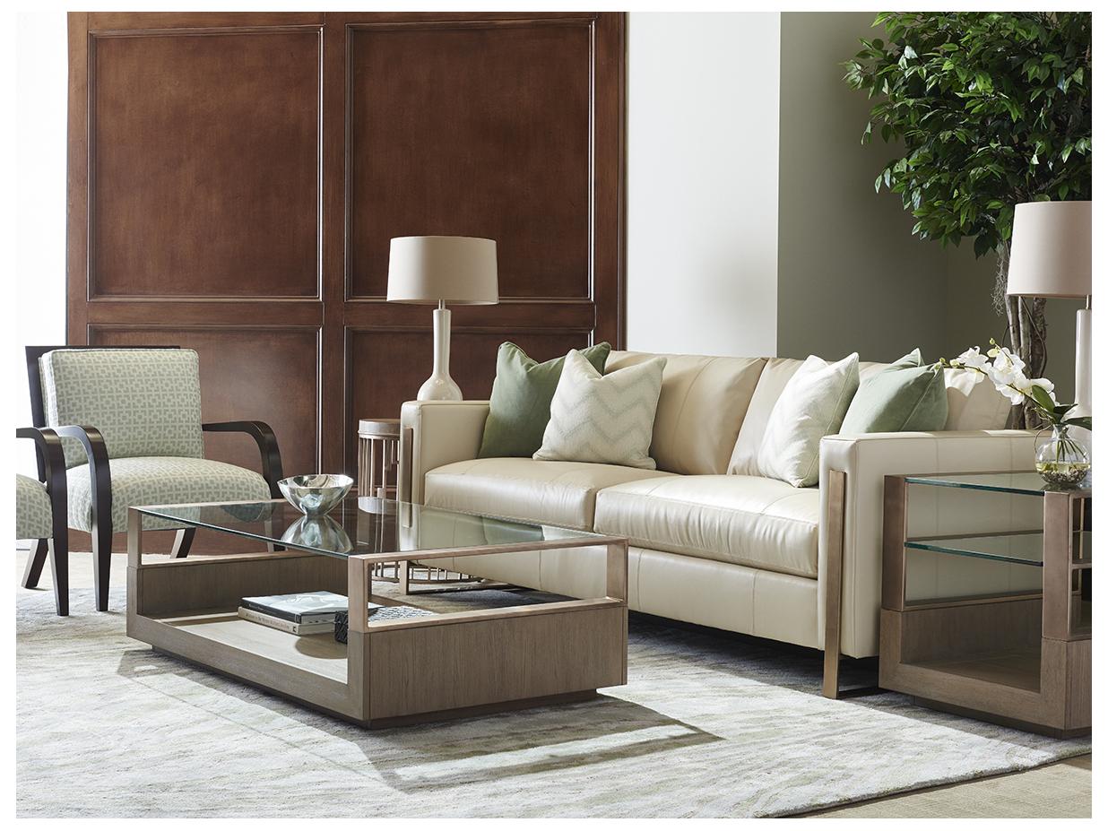 Lexington Shadow Play Nob Hill Leather Sofa