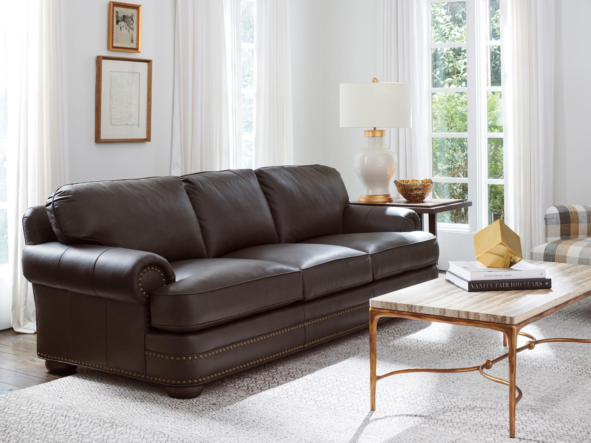 Lexington Silverado Arrowleaf Leather Sofa