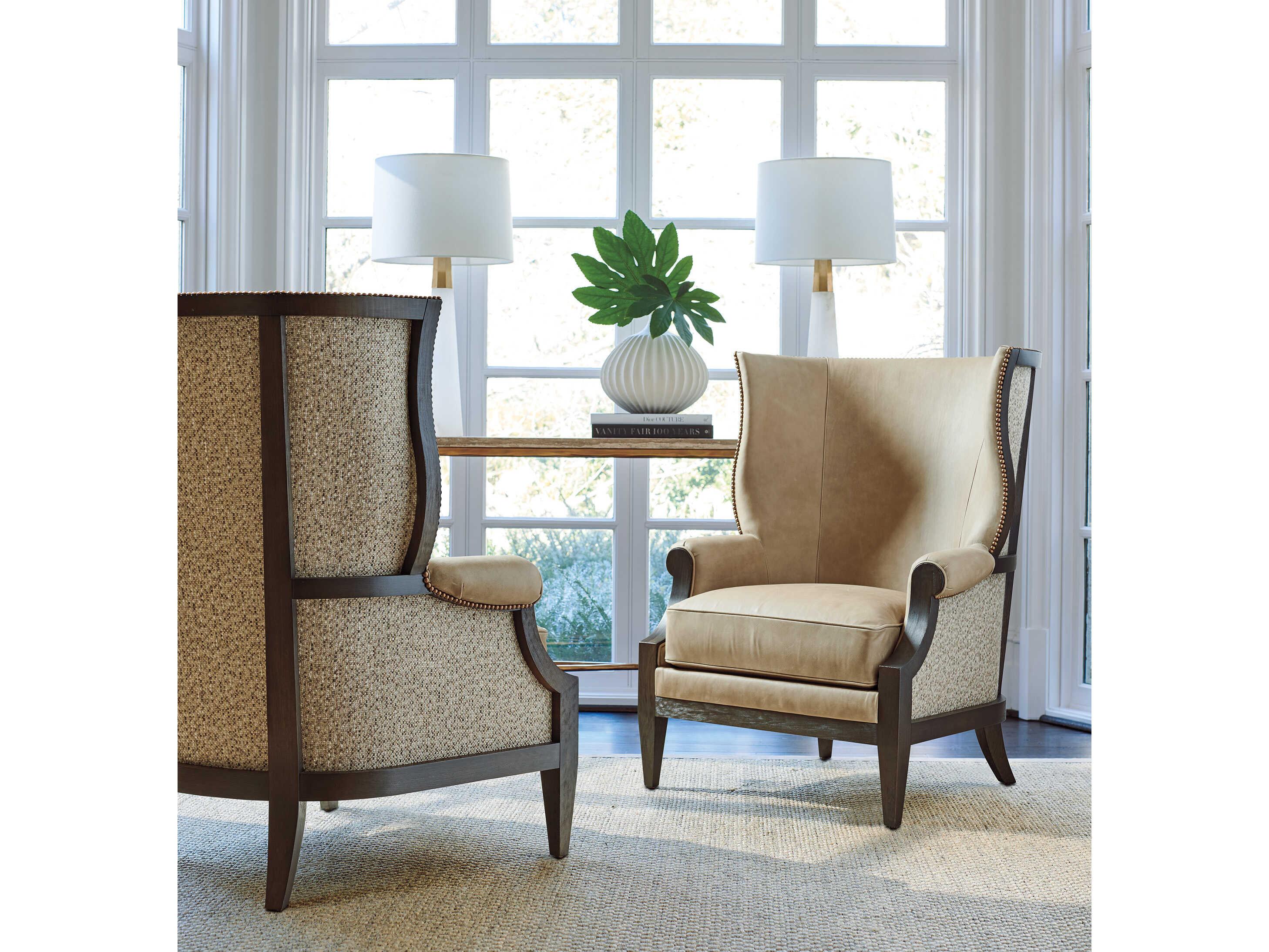 Lexington Silverado Merced Brown Leather Accent Chair