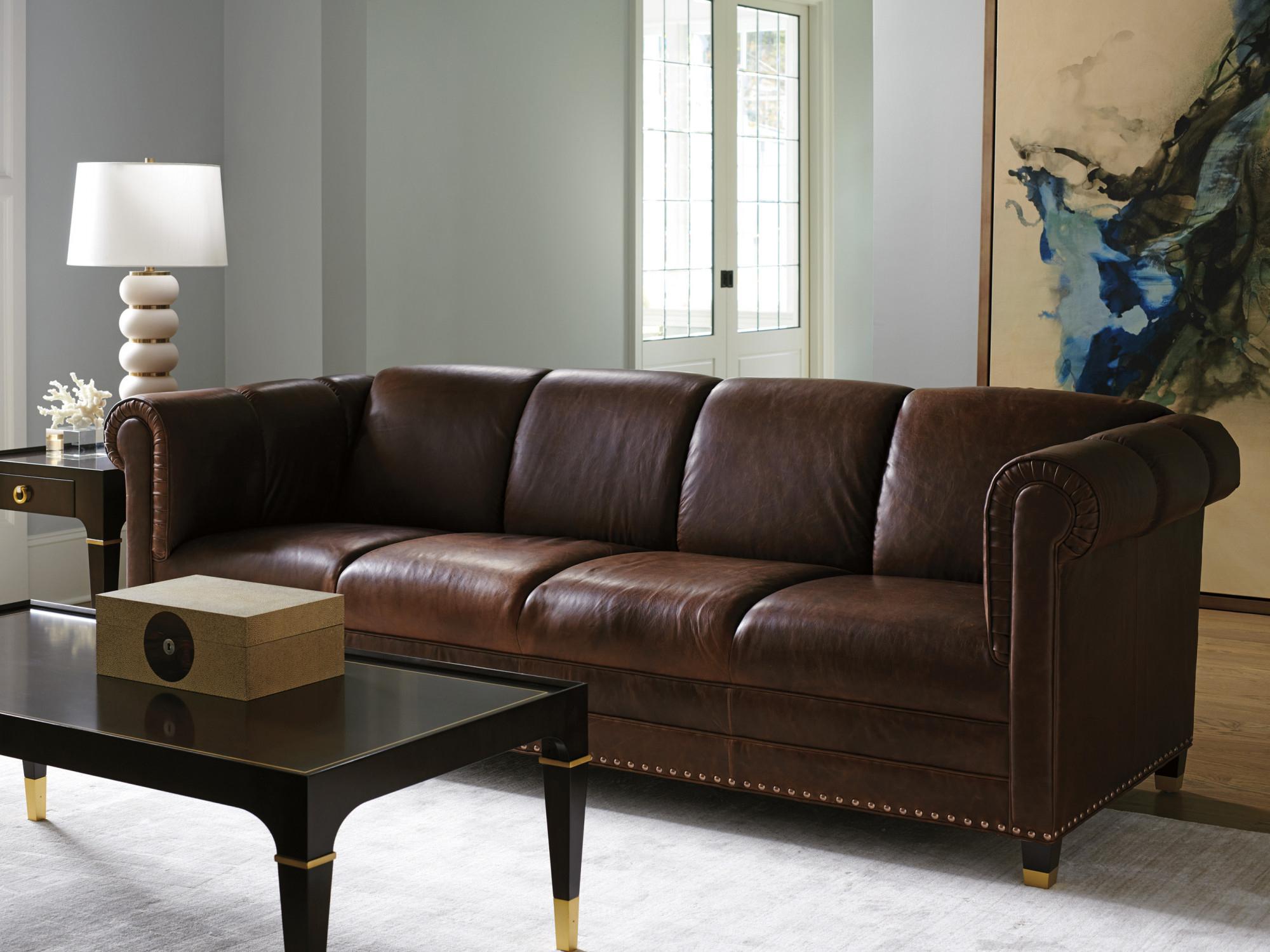 Lexington Carlyle Kensington Leather Sofa