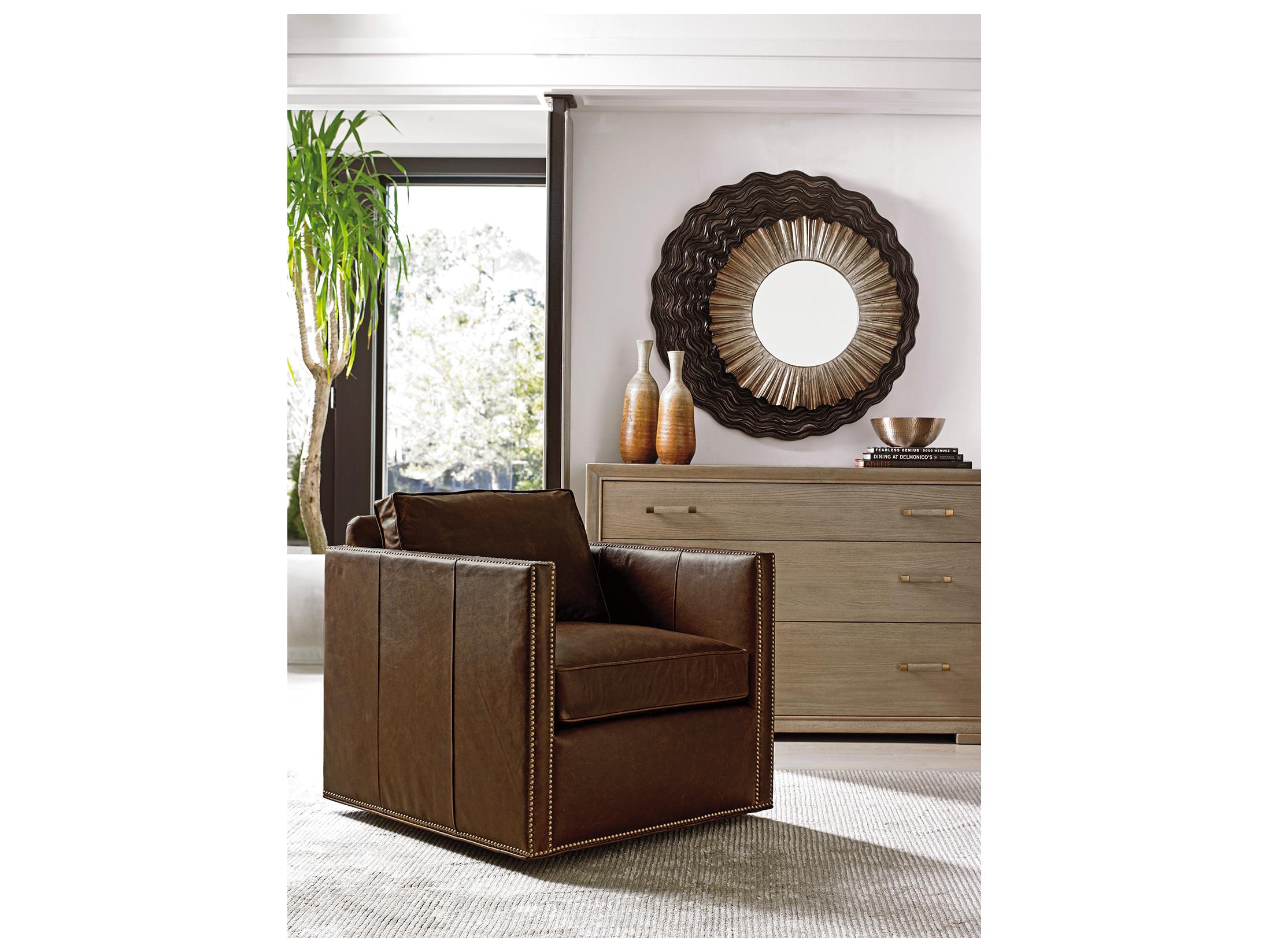 Lexington Shadow Play Hinsdale Leather Swivel Chair