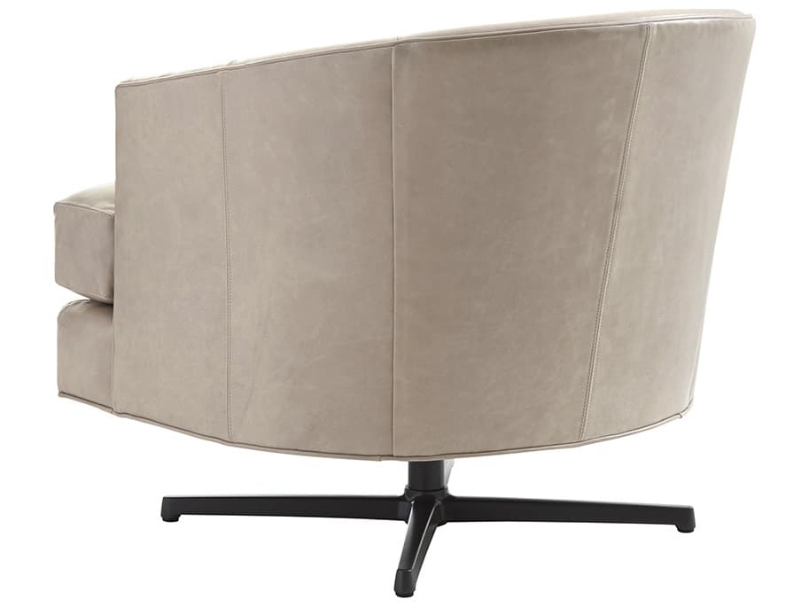 Lexington Lexington Leather Graves Leather Swivel Chair Charcoal Base