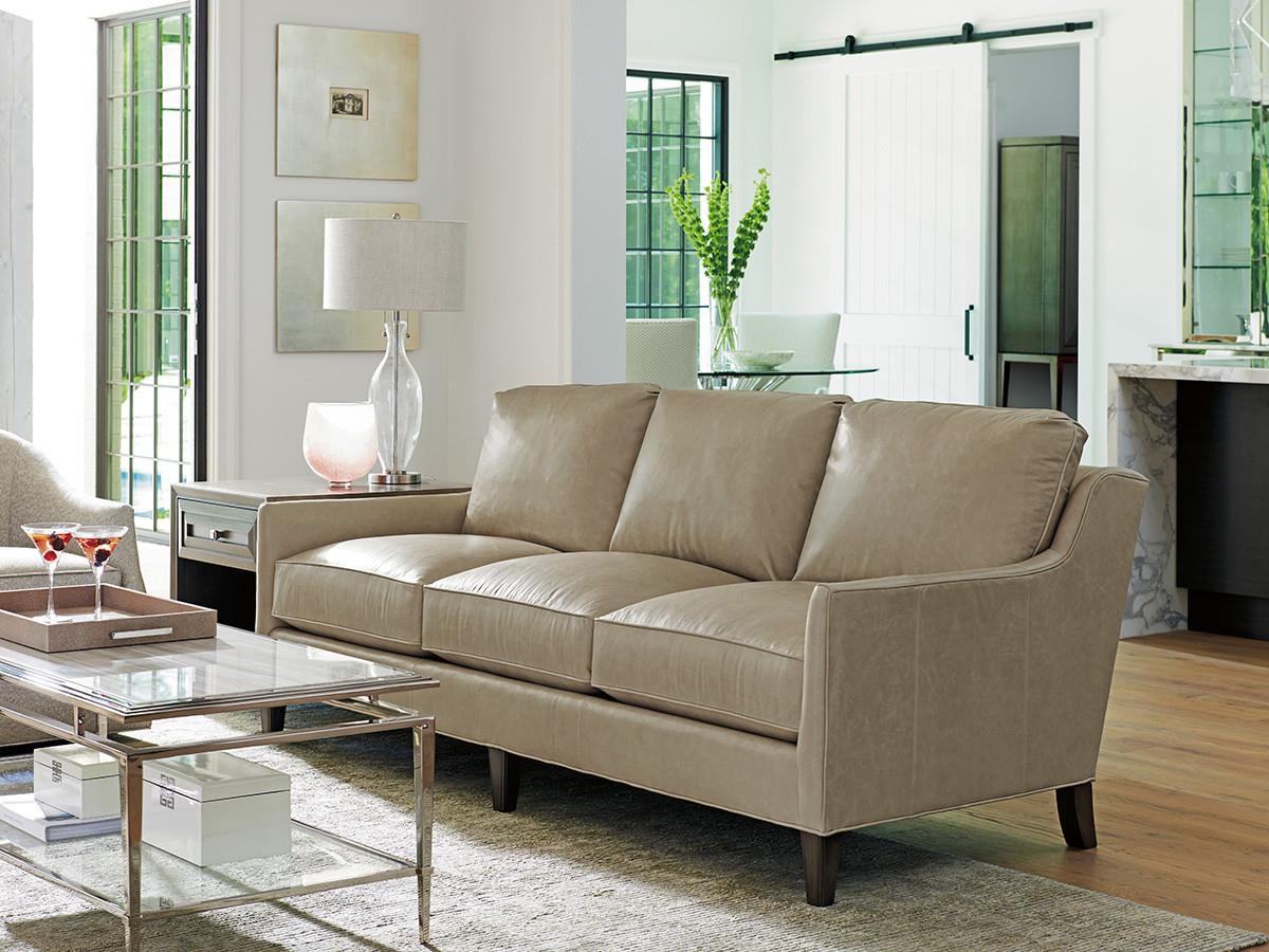 Lexington Ariana Misty Leather Sofa