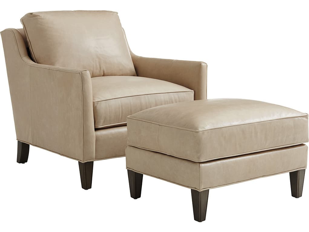 Lexington Ariana Turin Leather Ottoman