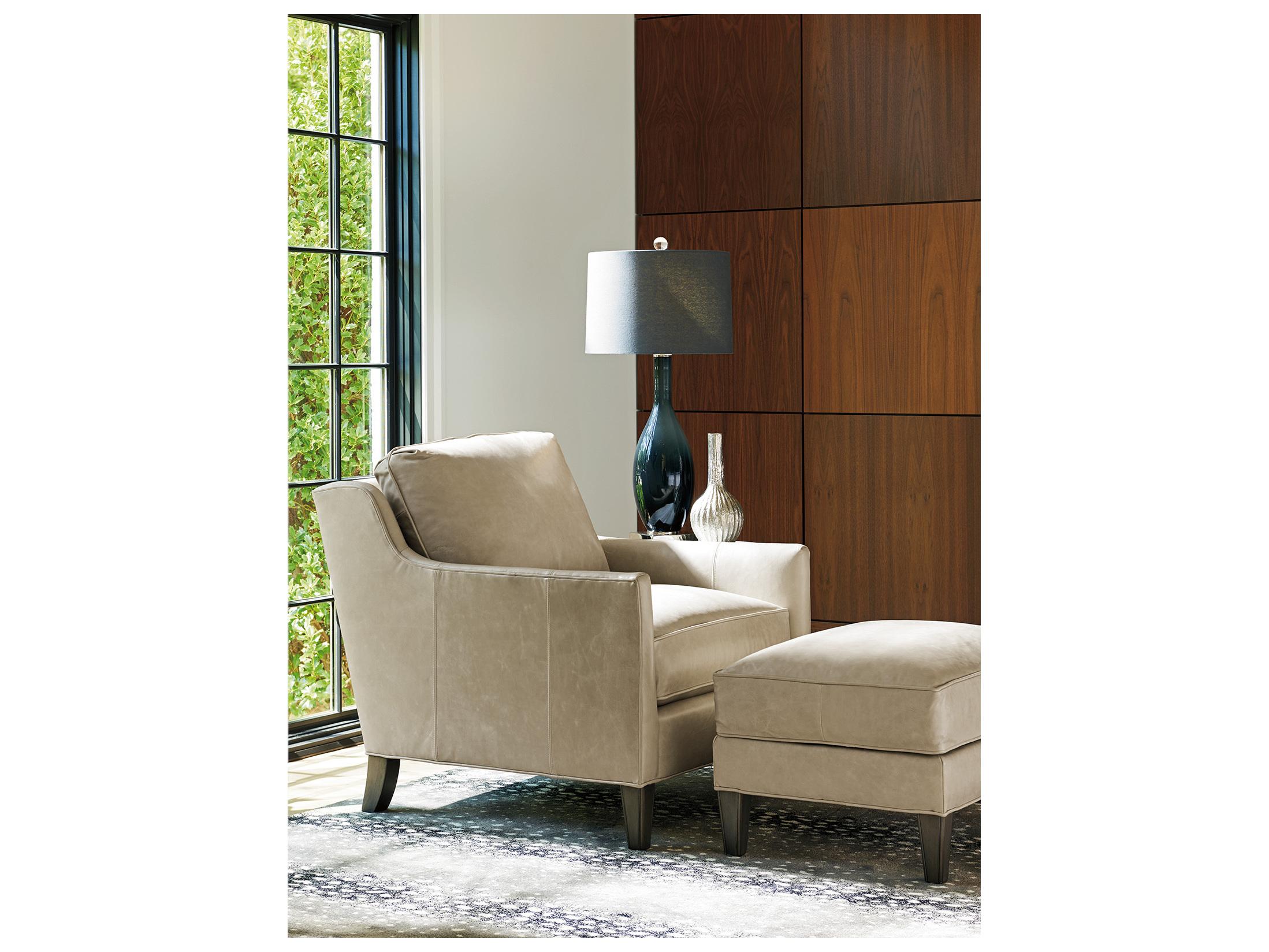 Lexington Ariana Turin Leather Ottoman