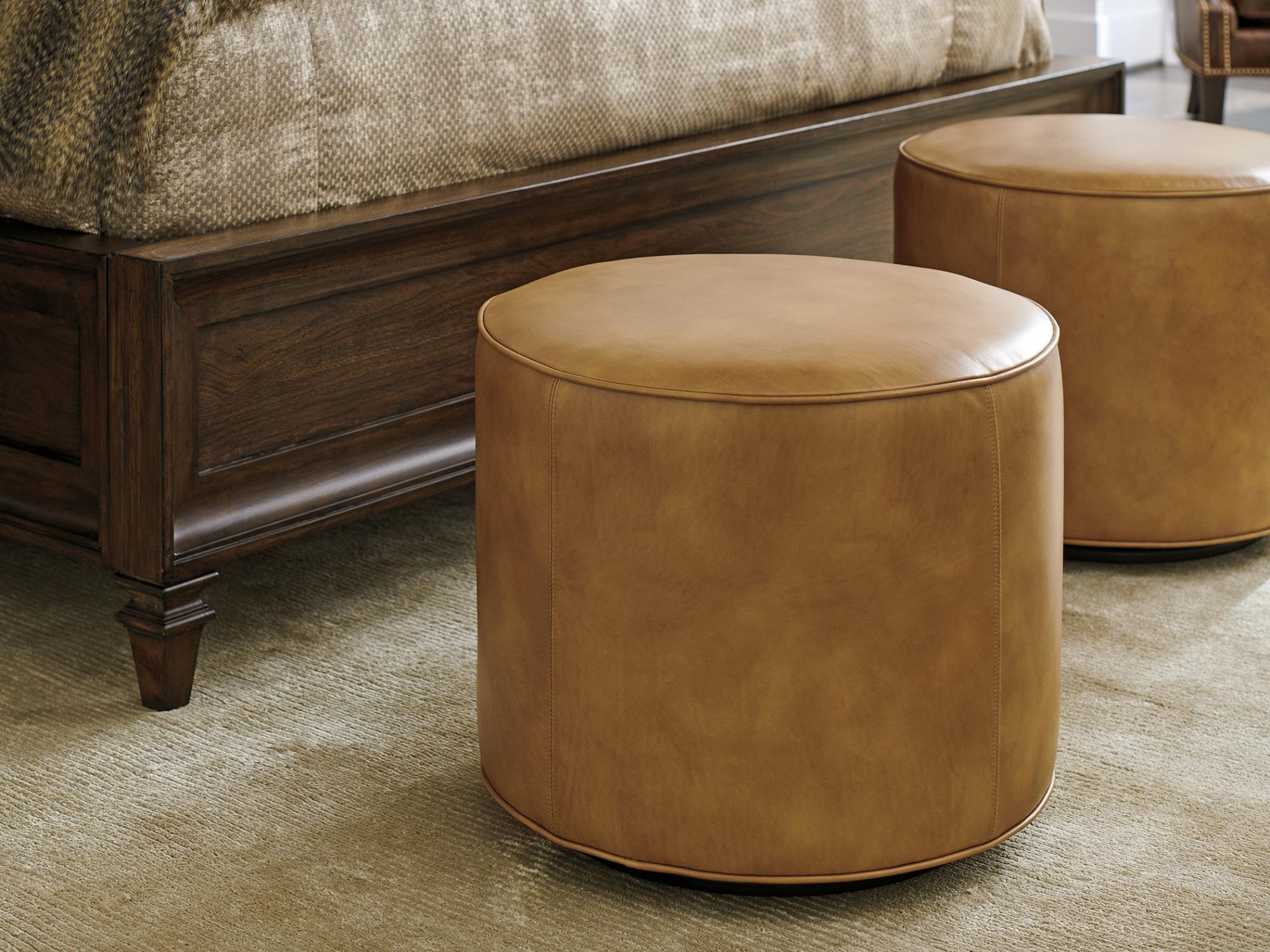 Lexington Silverado Leather Ottoman