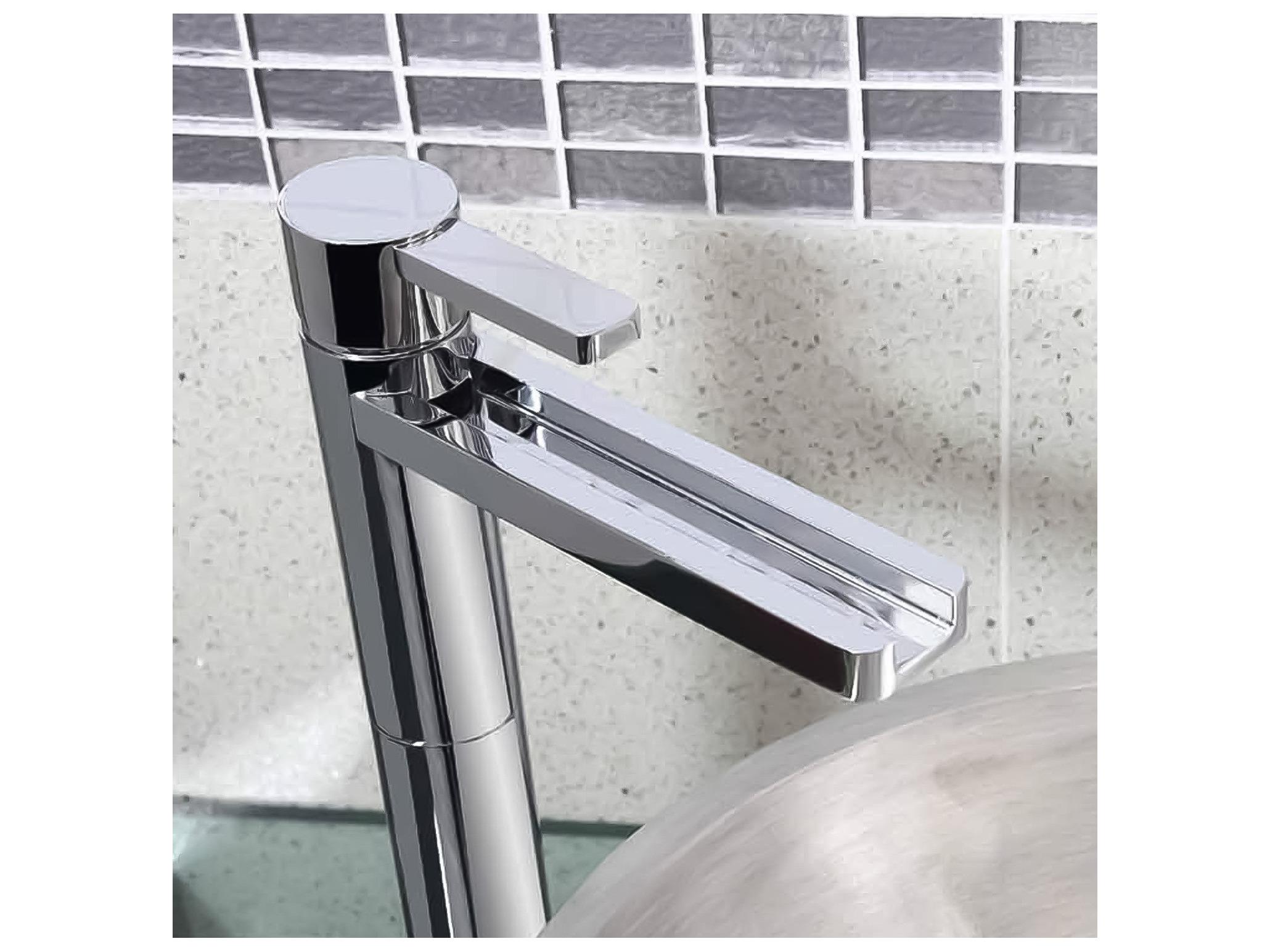 Maestro BathNobilezza Luxury Waterfall Bathroom Faucet  Chrome