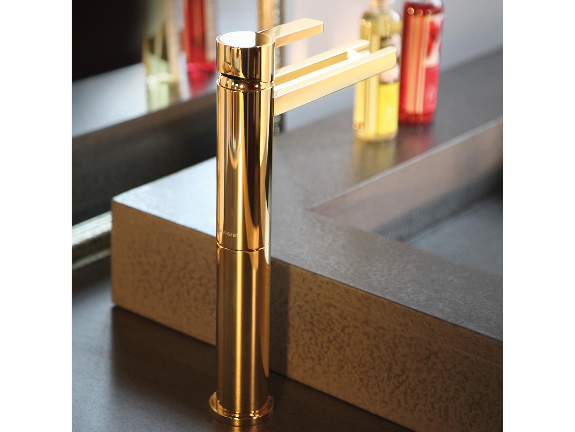 Maestro BathNobilezza Luxury Waterfall Bathroom Faucet  Polished Gold