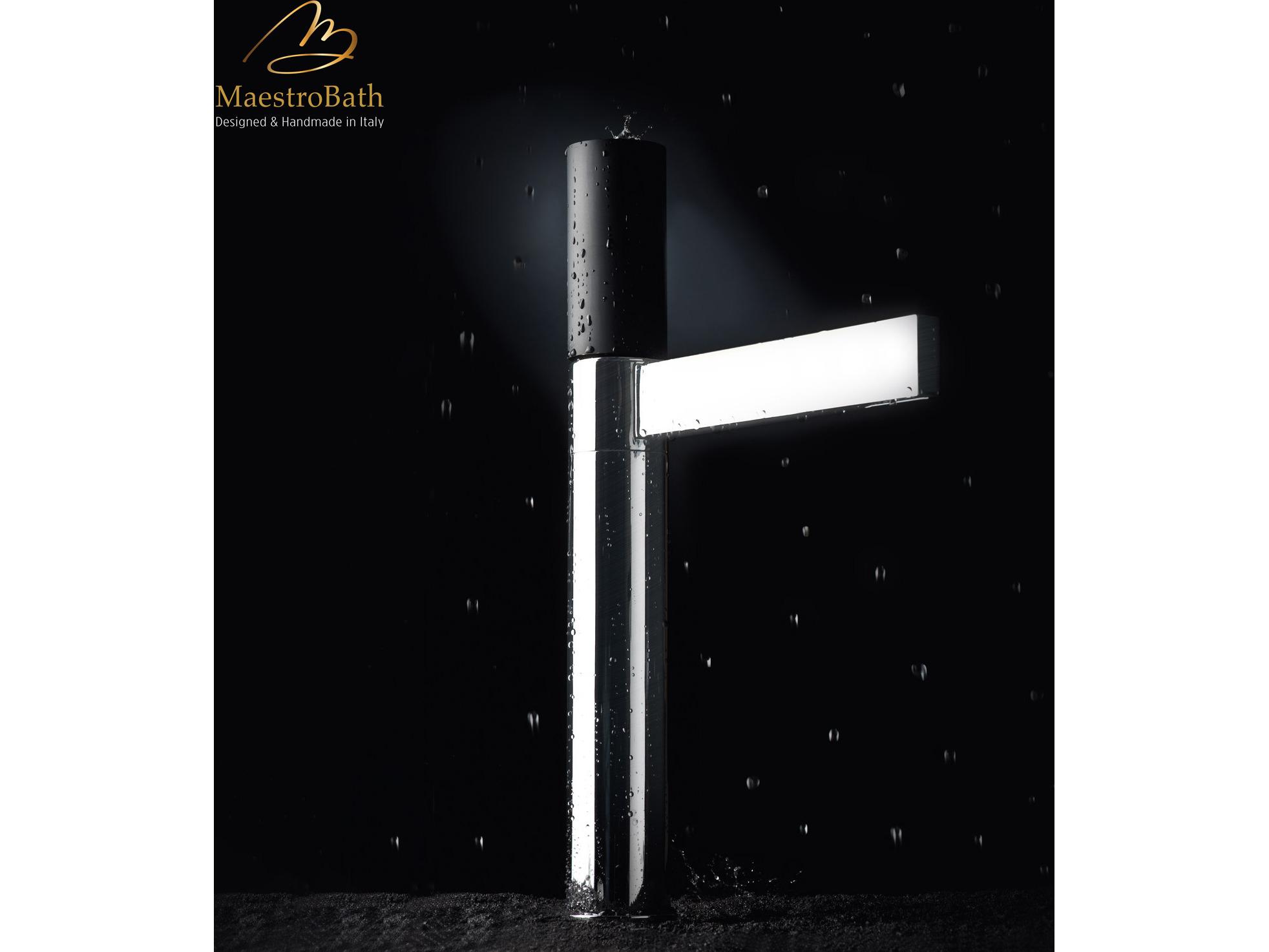 Maestro BathFulgora Bathroom Faucet  Brushed Nickel  Without Pop-Up Drain