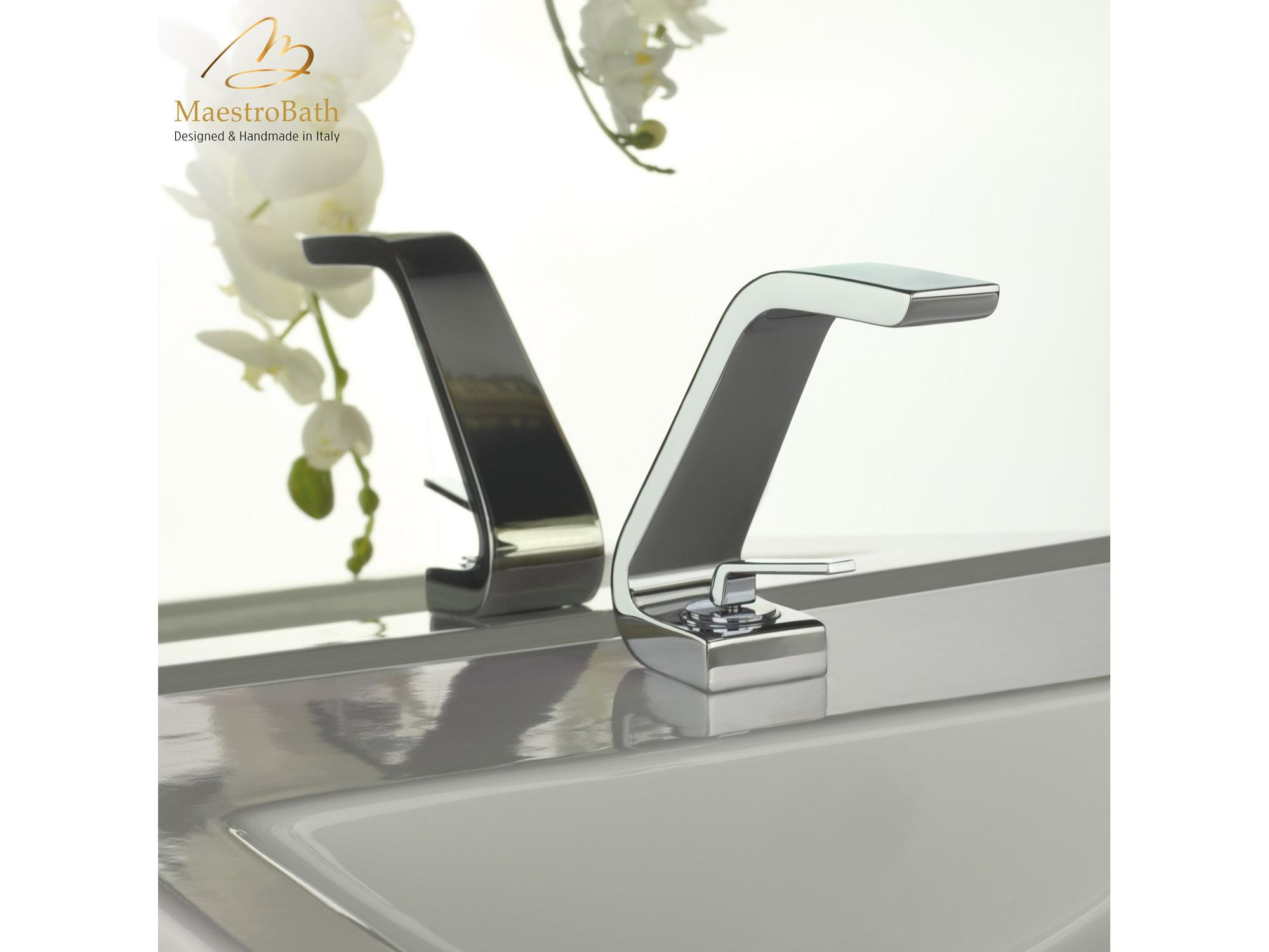 Maestro BathLussuria Single Handle Bathroom Sink Faucet  Polished Chrome  Low