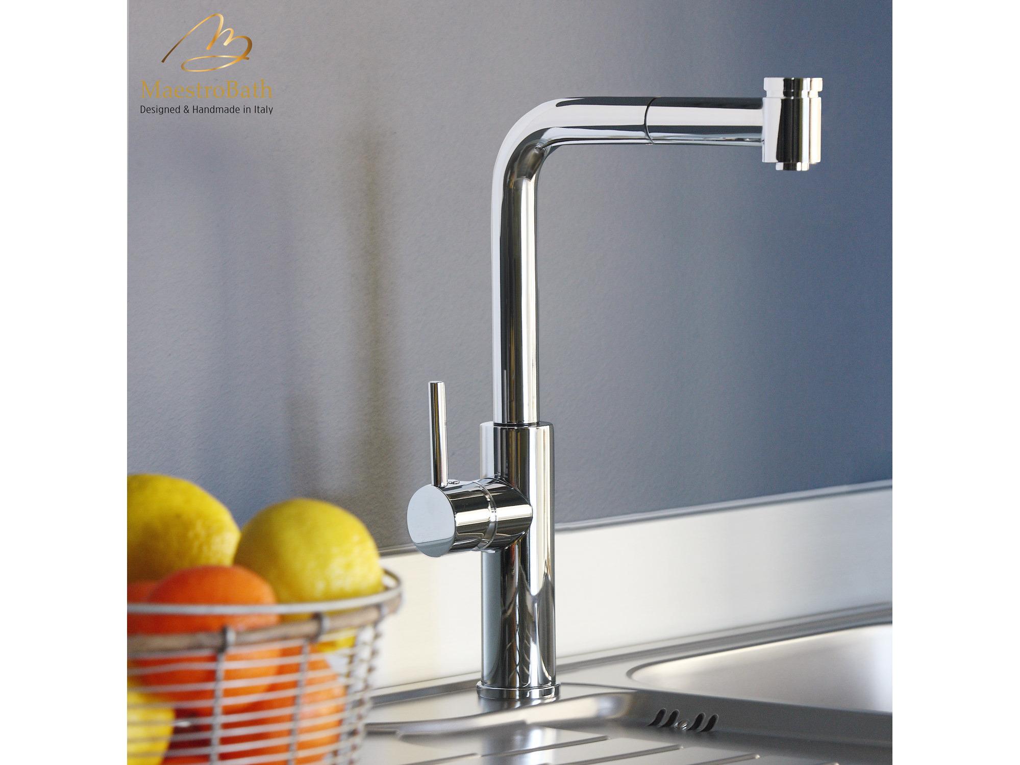Maestro BathTrionfale Extendable Head Faucet  Chrome