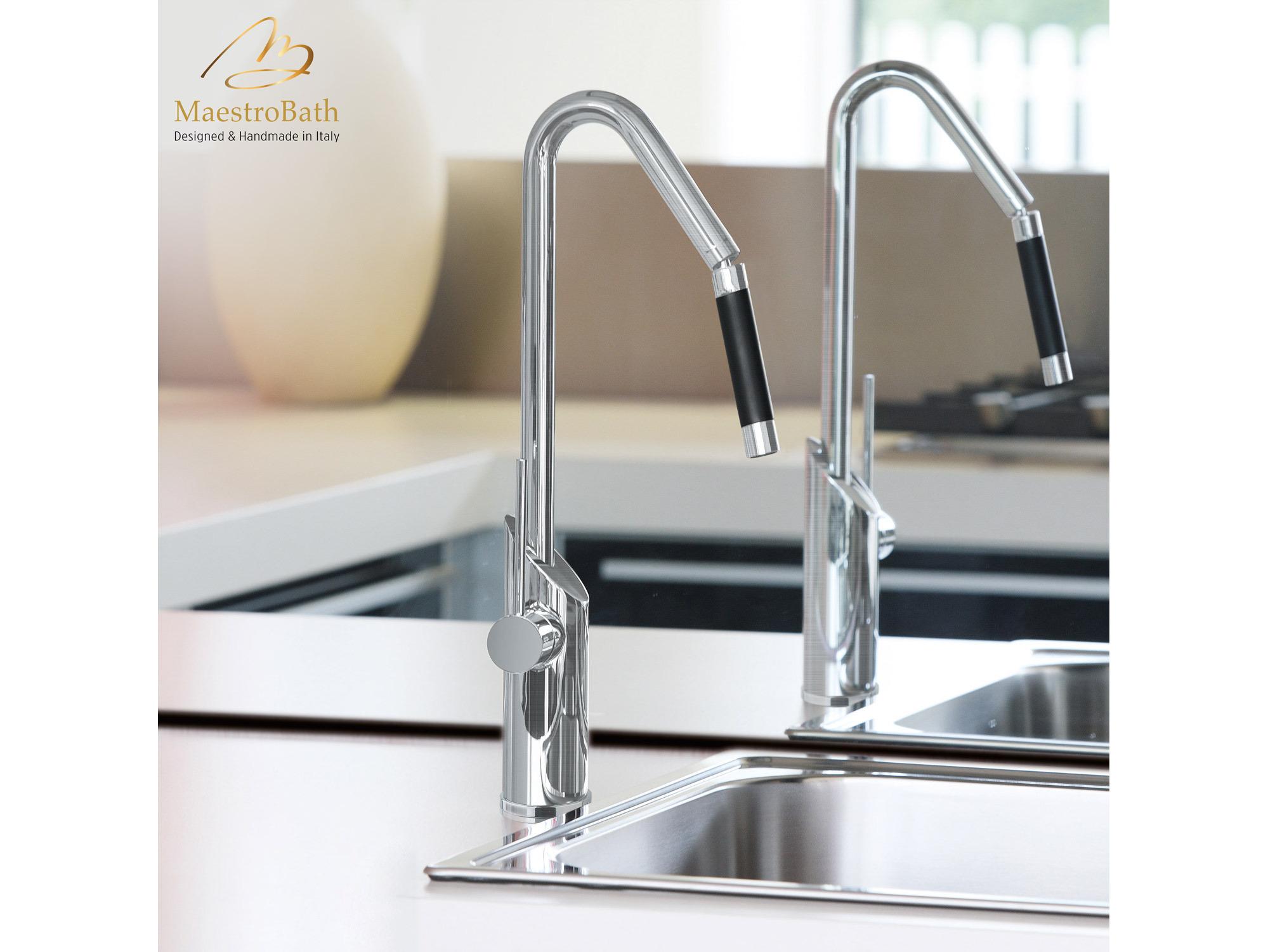 Maestro BathOpalina Designer Kitchen Faucet  Brushed Nickel