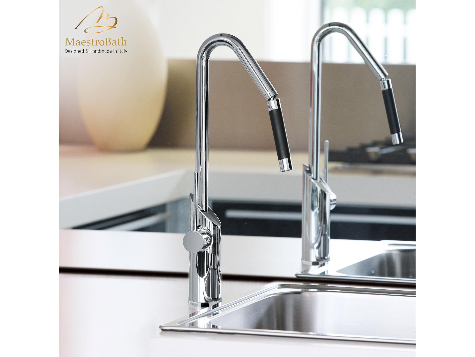 Maestro BathOpalina Designer Kitchen Faucet  Chrome