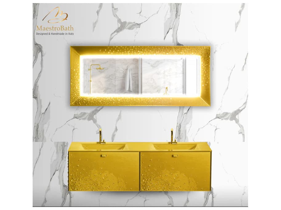 Maestro BathPerlata Double Mirror 66" X 29"