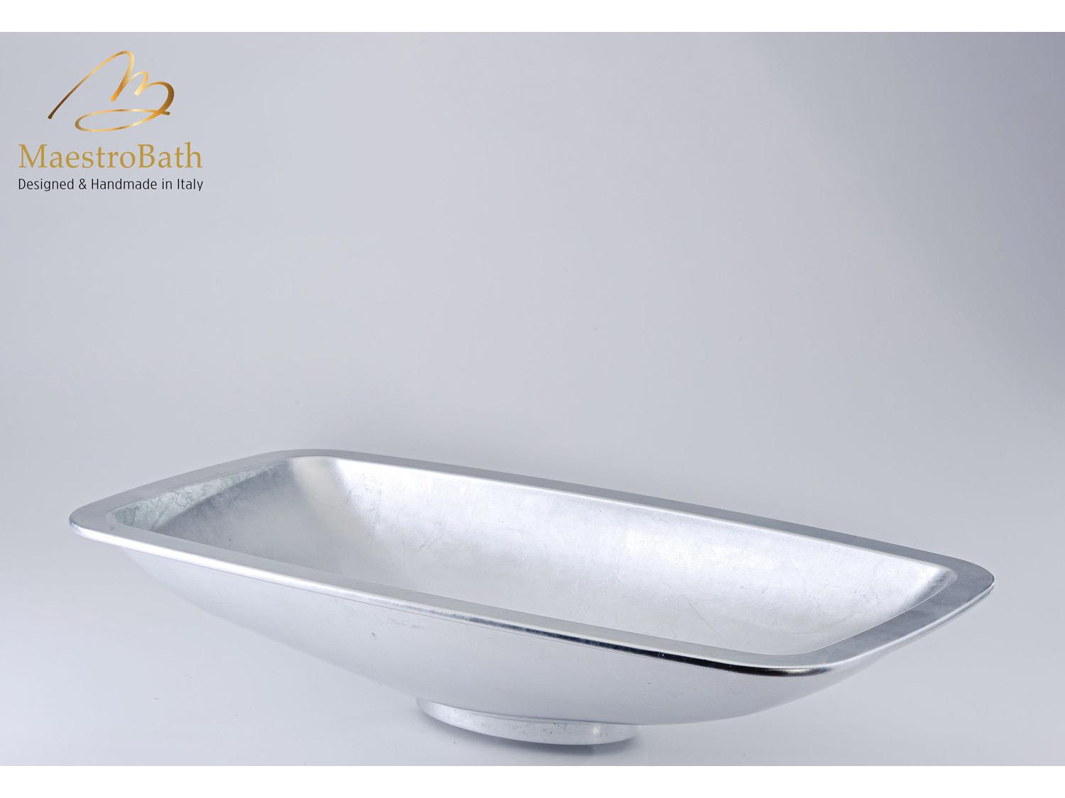 Maestro BathRisplenda Bathroom Sink  Silver Leaf