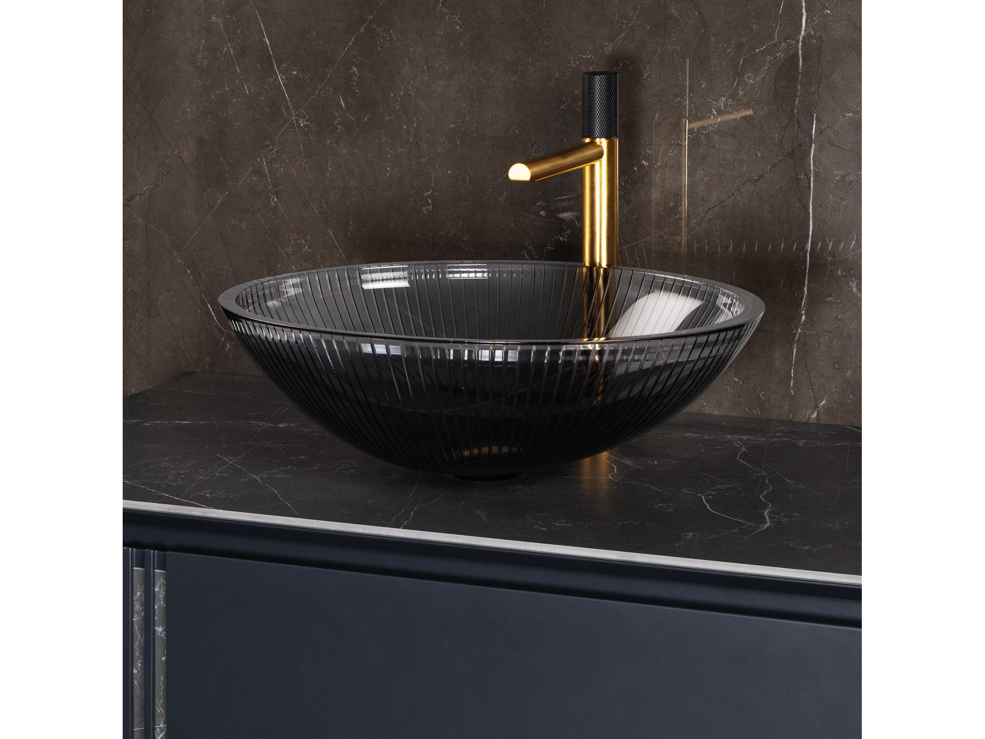Maestro BathAllegrezza Luxury Oval Vessel Sink  Black