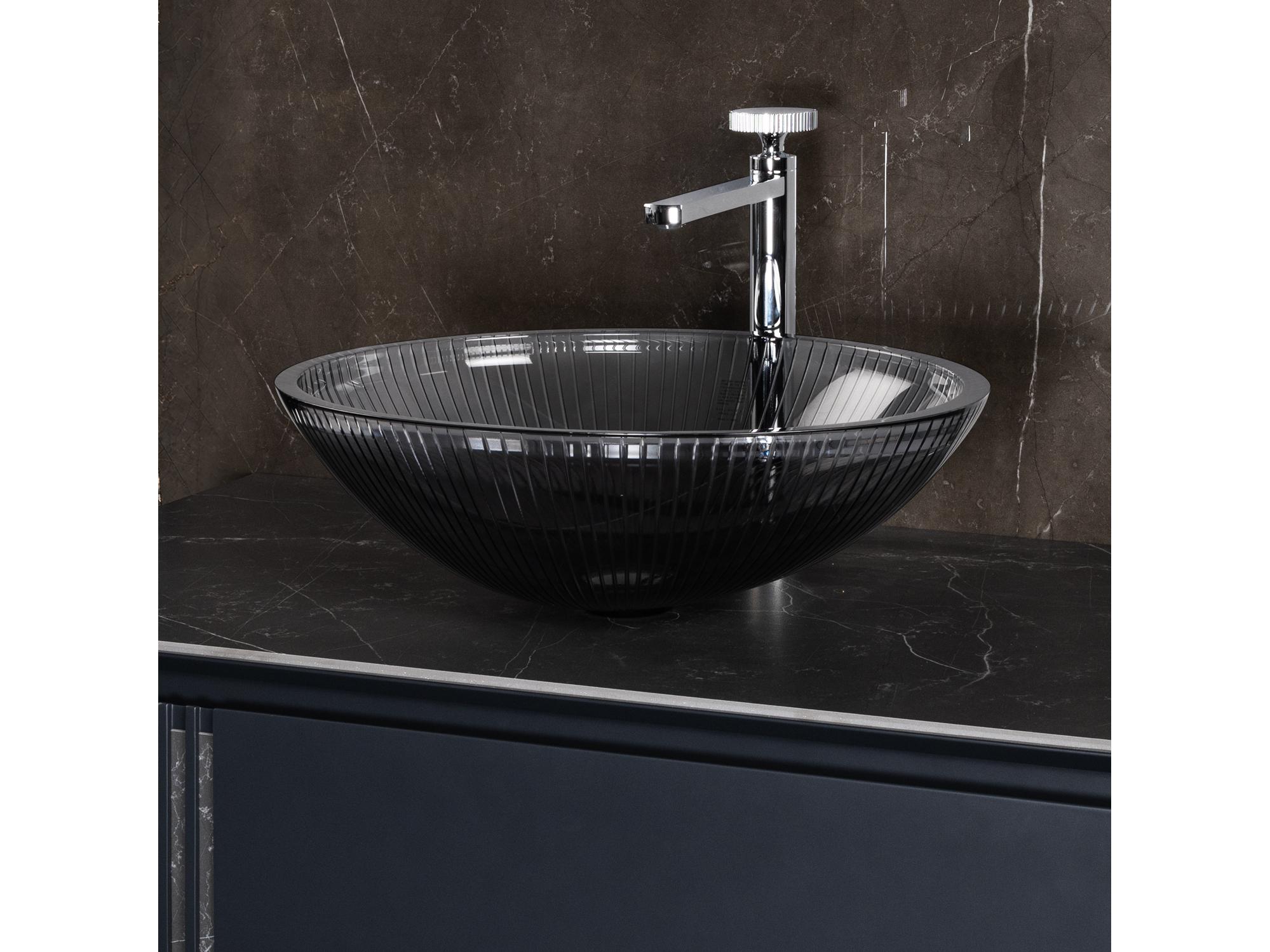 Maestro BathAllegrezza Luxury Oval Vessel Sink  Black