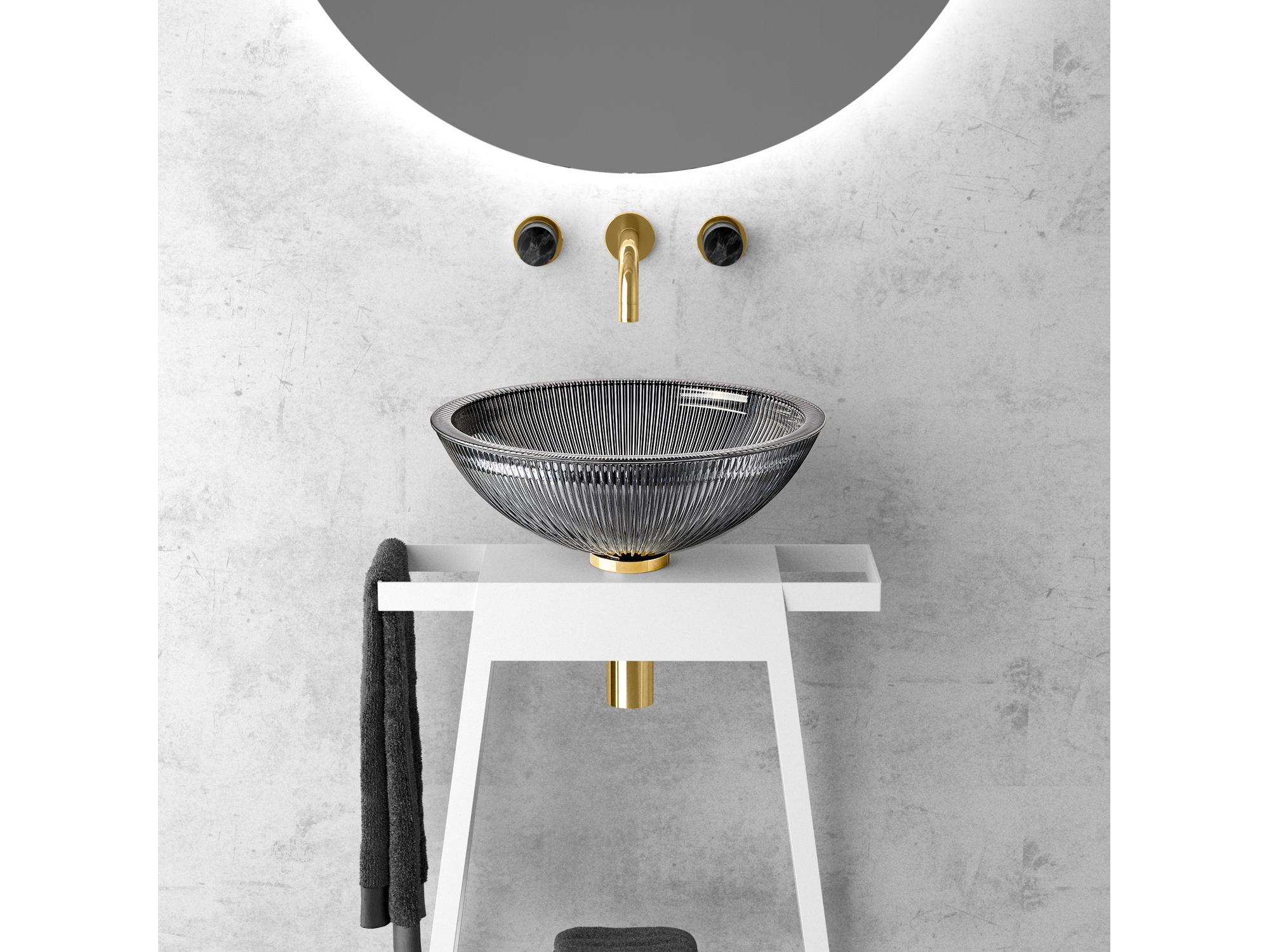 Maestro BathAllegrezza Luxury Round Vessel Sink  Black