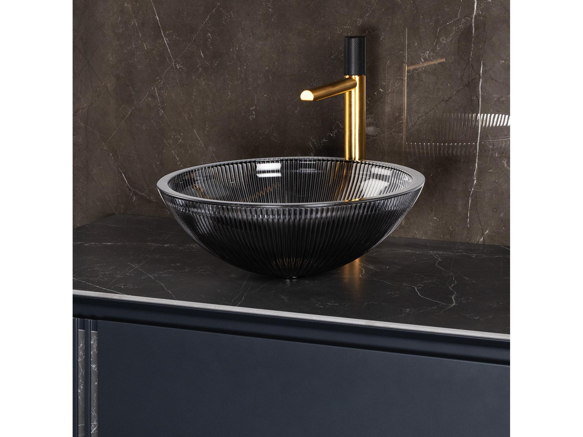 Maestro BathAllegrezza Luxury Round Vessel Sink  Black