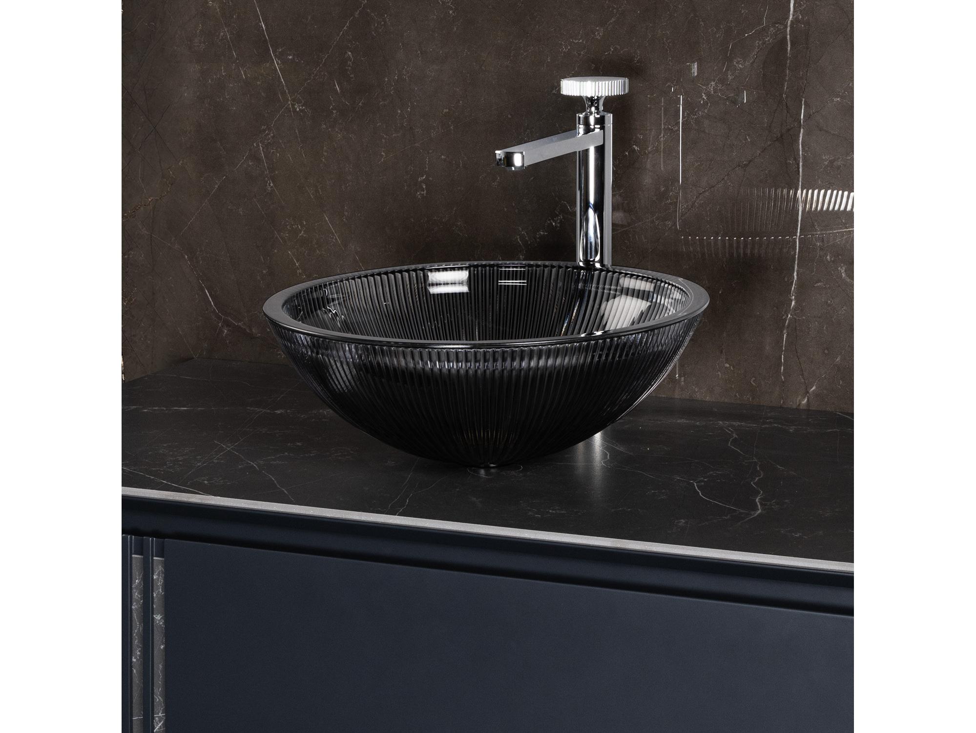 Maestro BathAllegrezza Luxury Round Vessel Sink  Black