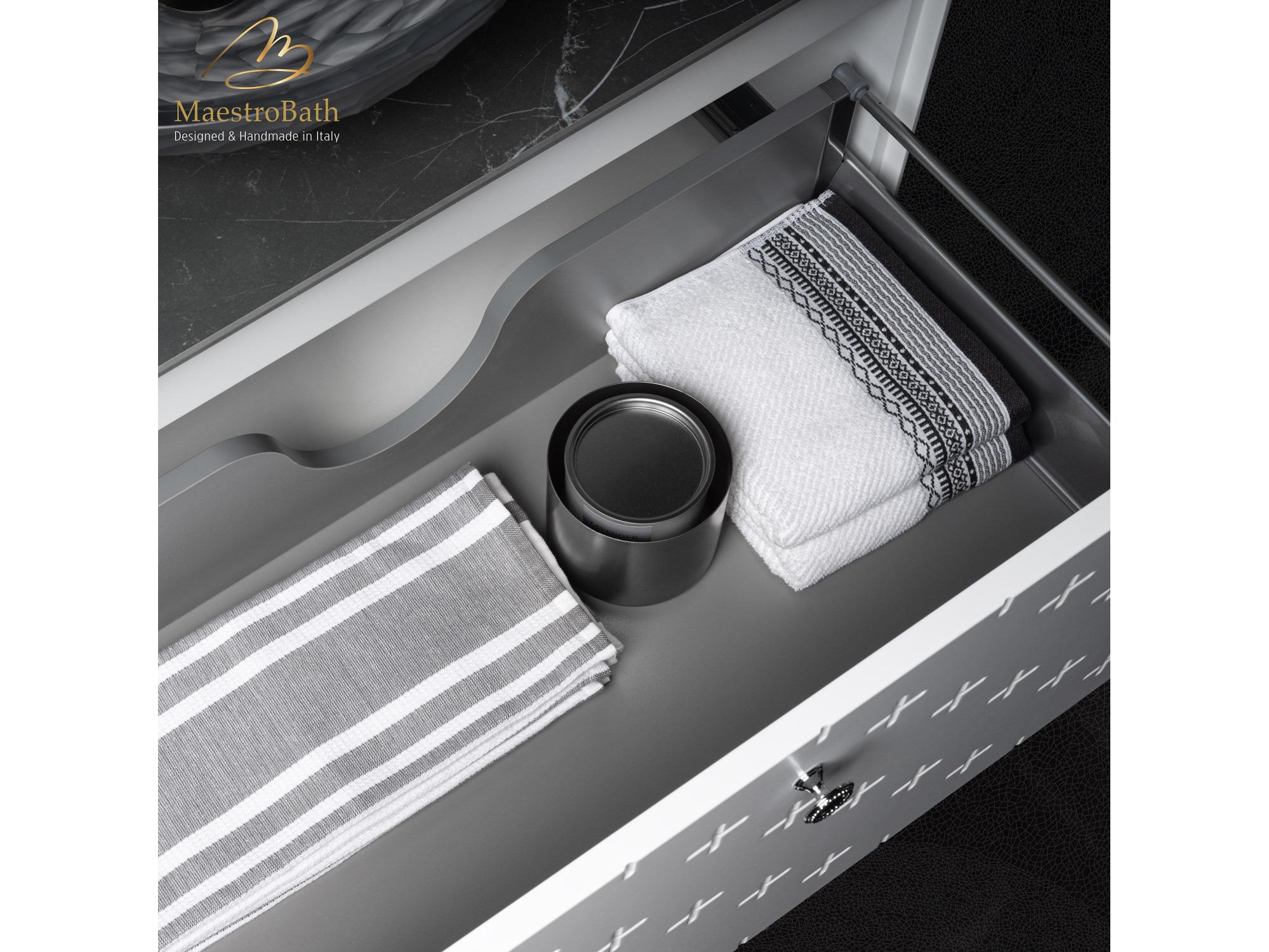 Maestro BathPoesia Modern Bathroom Vanity  White  32