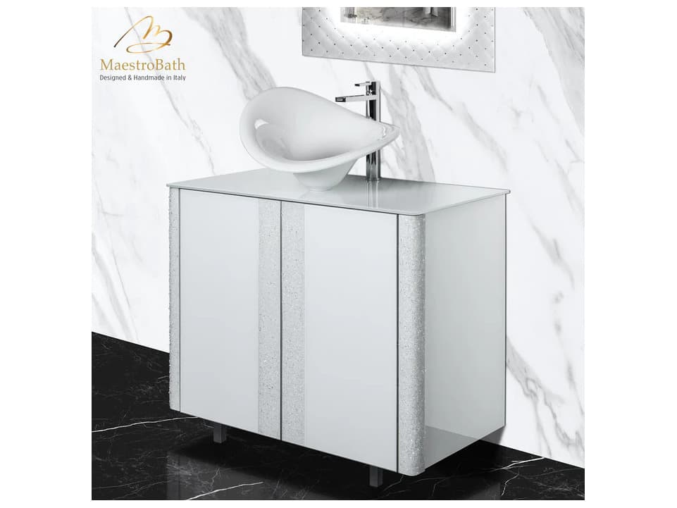 Maestro BathNovella Principe Luxury Crystal Vanity