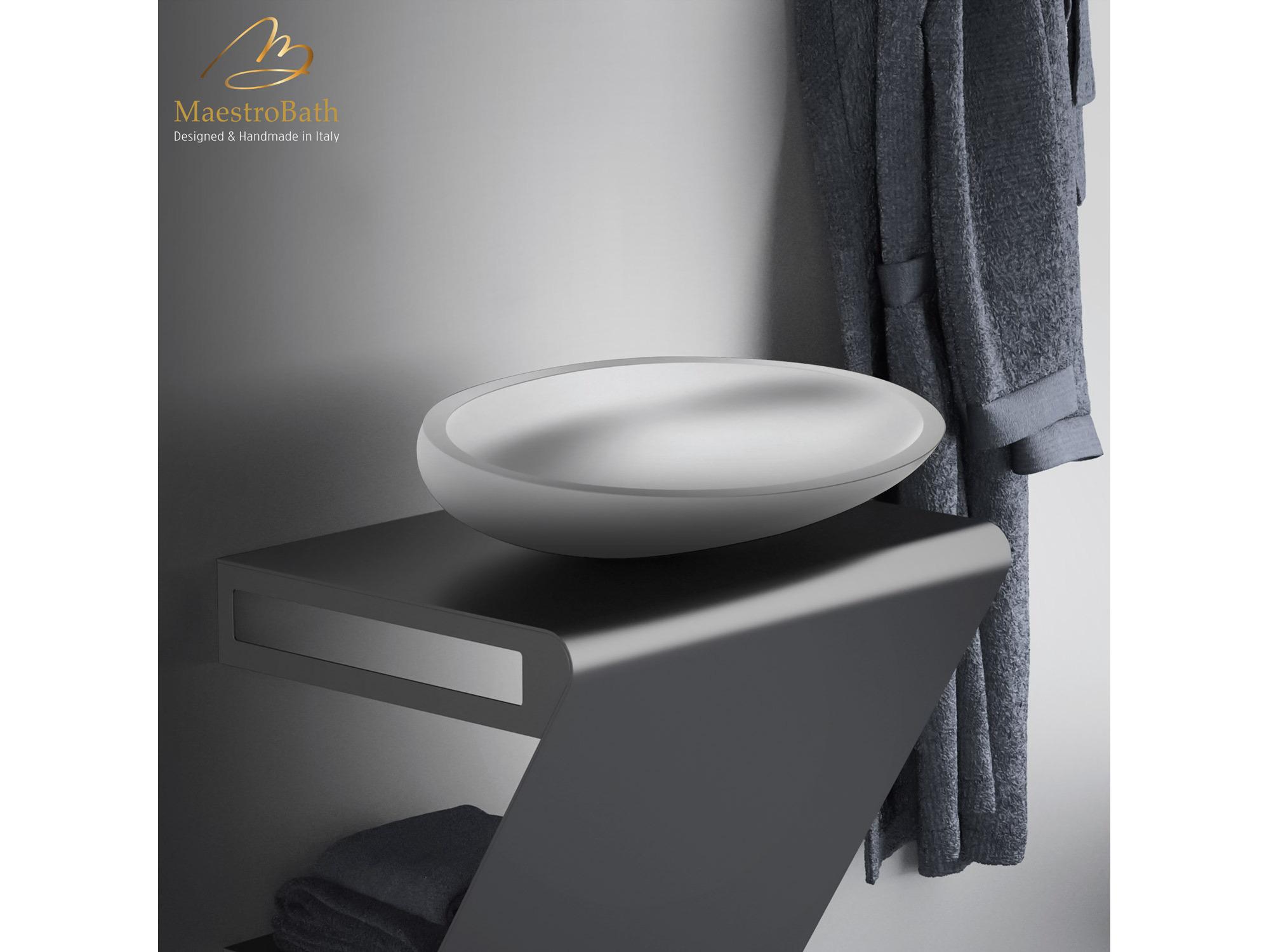 Maestro BathYlenia Cigno Max Vessel Sink  White