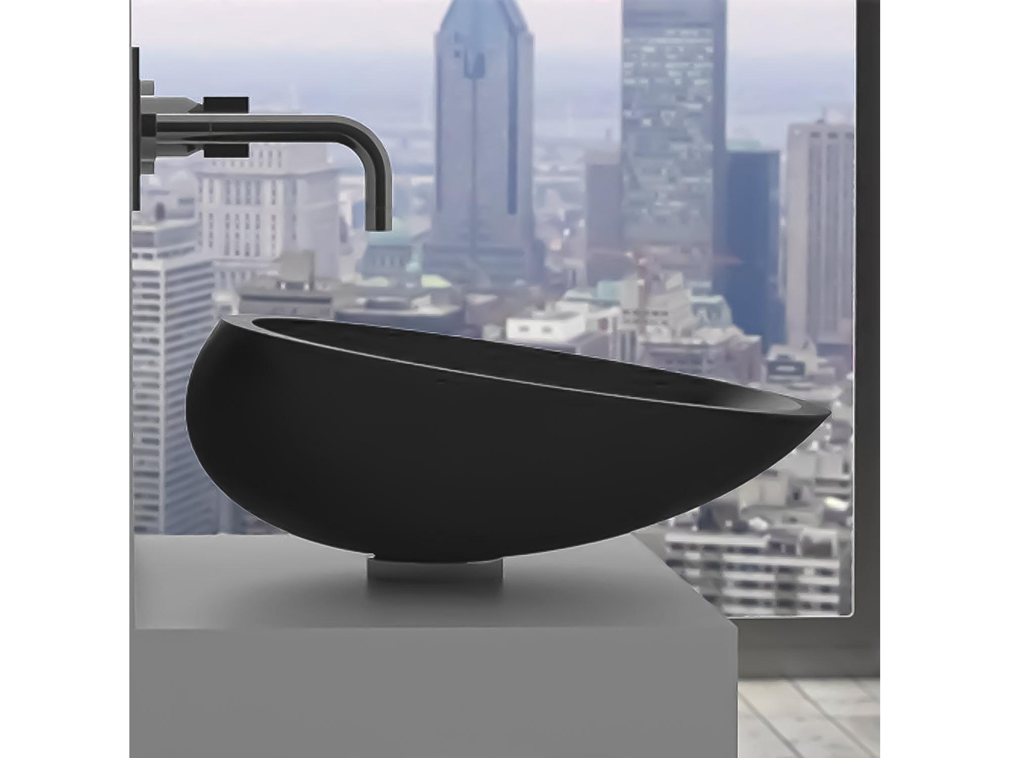 Maestro BathYlenia Cigno Modern Sink  Black