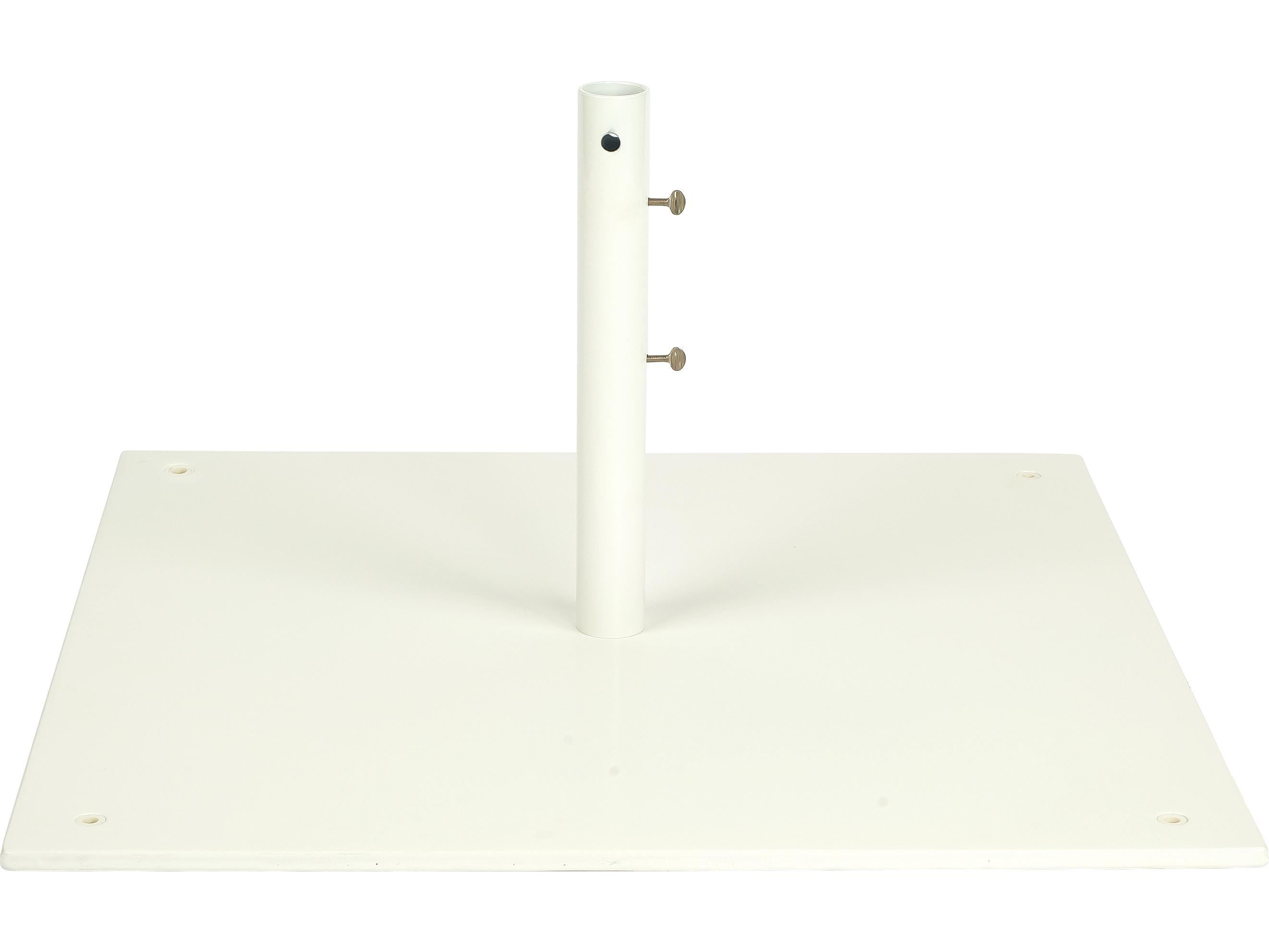 Mallin Market Steel White 30 Foot Square Free Standing Umbrella Base