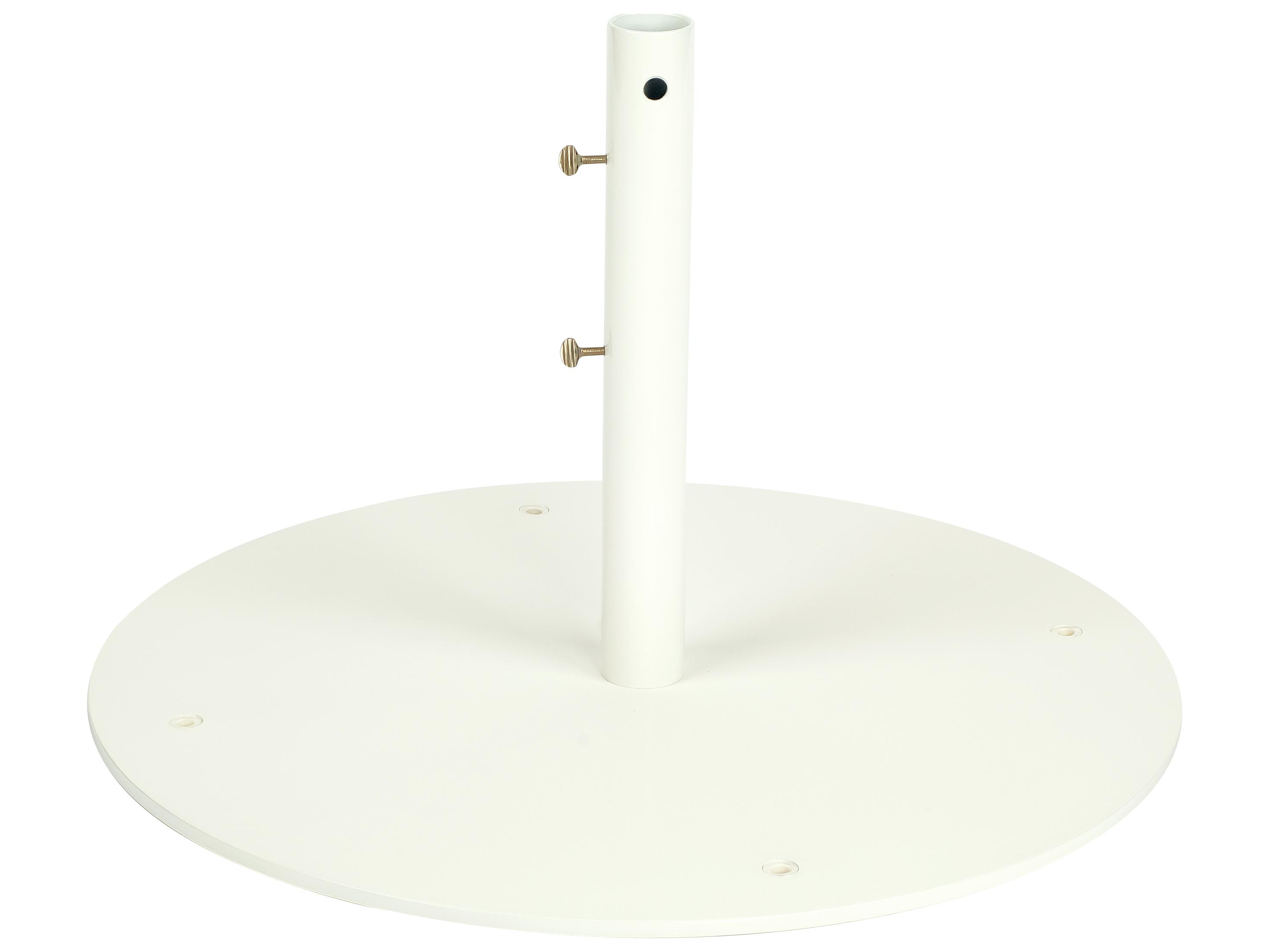 Mallin Market Steel White 24.5 Foot Round Free Standing Umbrella Base