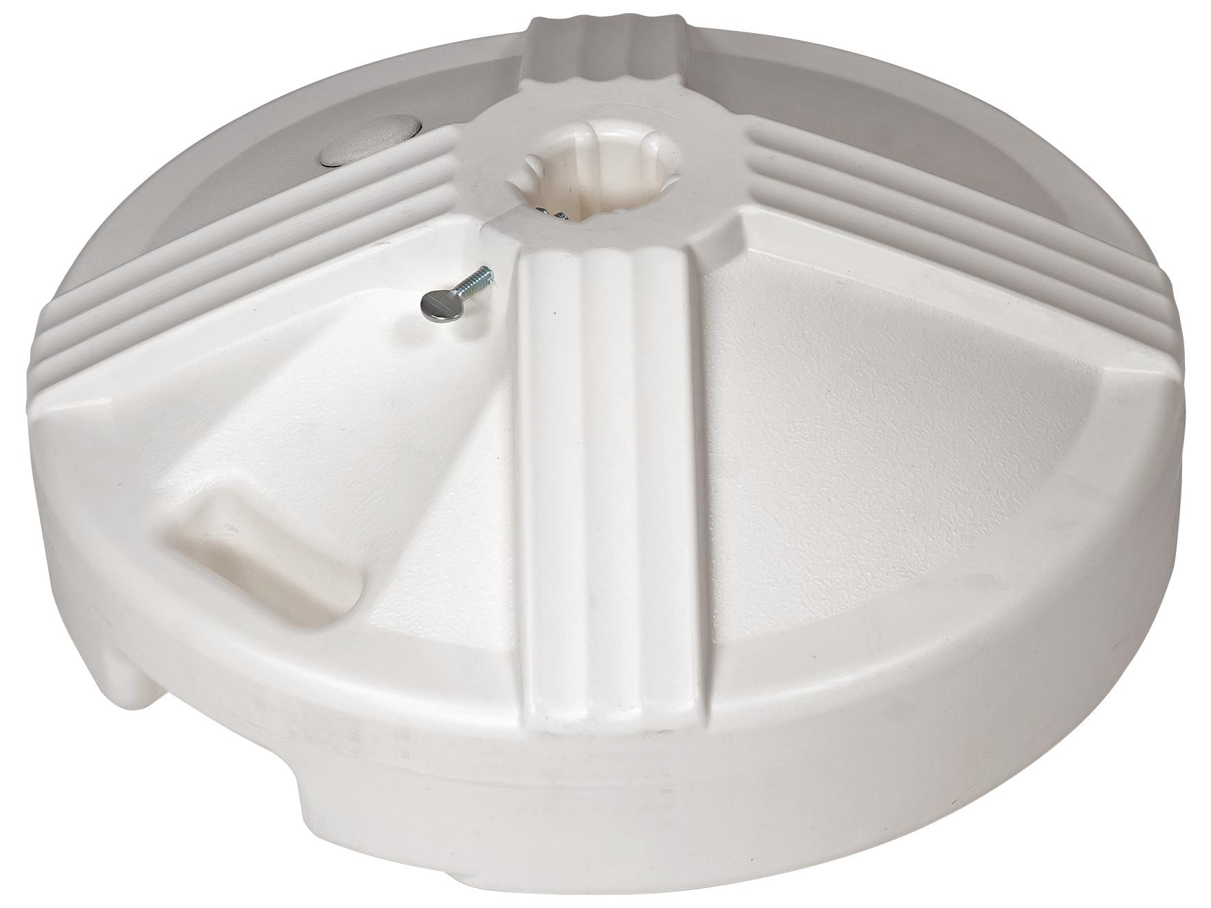 Mallin Standard Aluminum White 17 Foot Round Umbrella Base