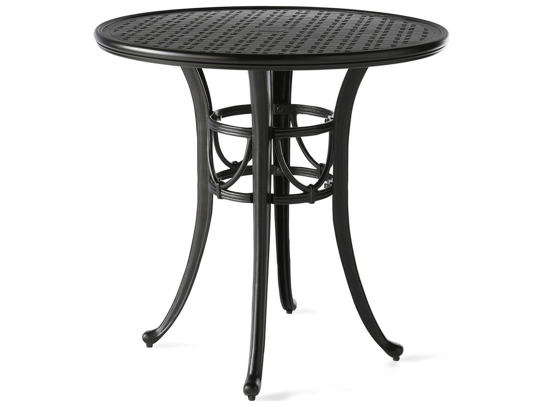Mallin Napa Round Outdoor Counter Height Table with Umbrella Hole