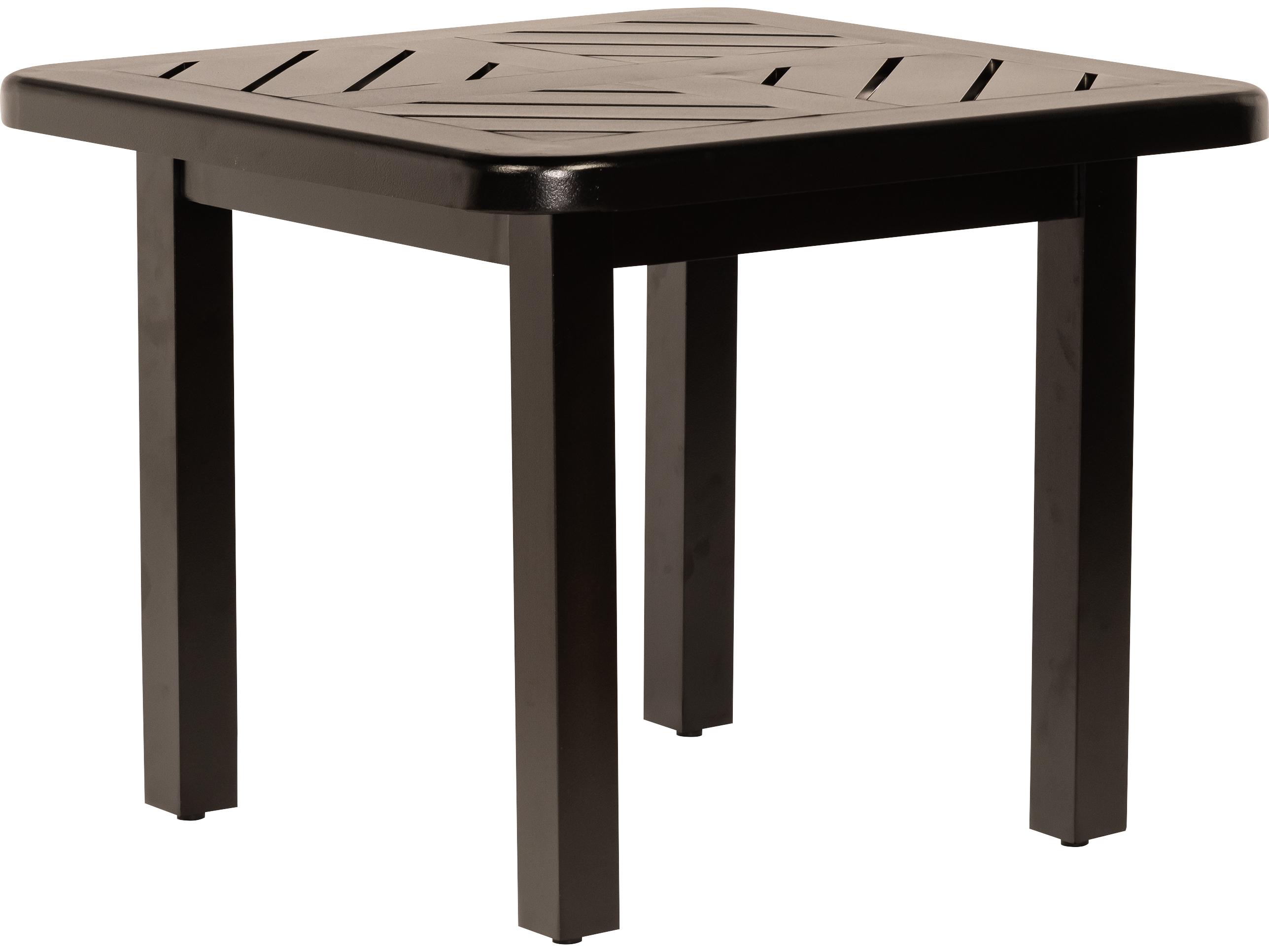 Mallin Trinidad Tables F-top Aluminum Square Patio End Table