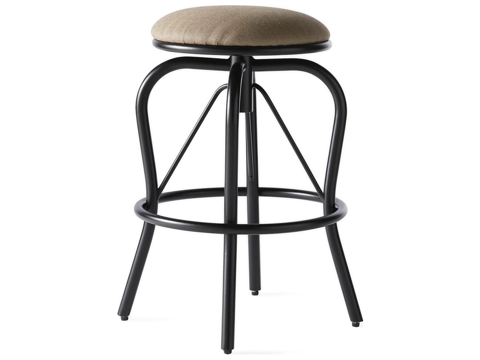 Mallin M Series Cushion Aluminum Swivel Outdoor Patio Bar Stool