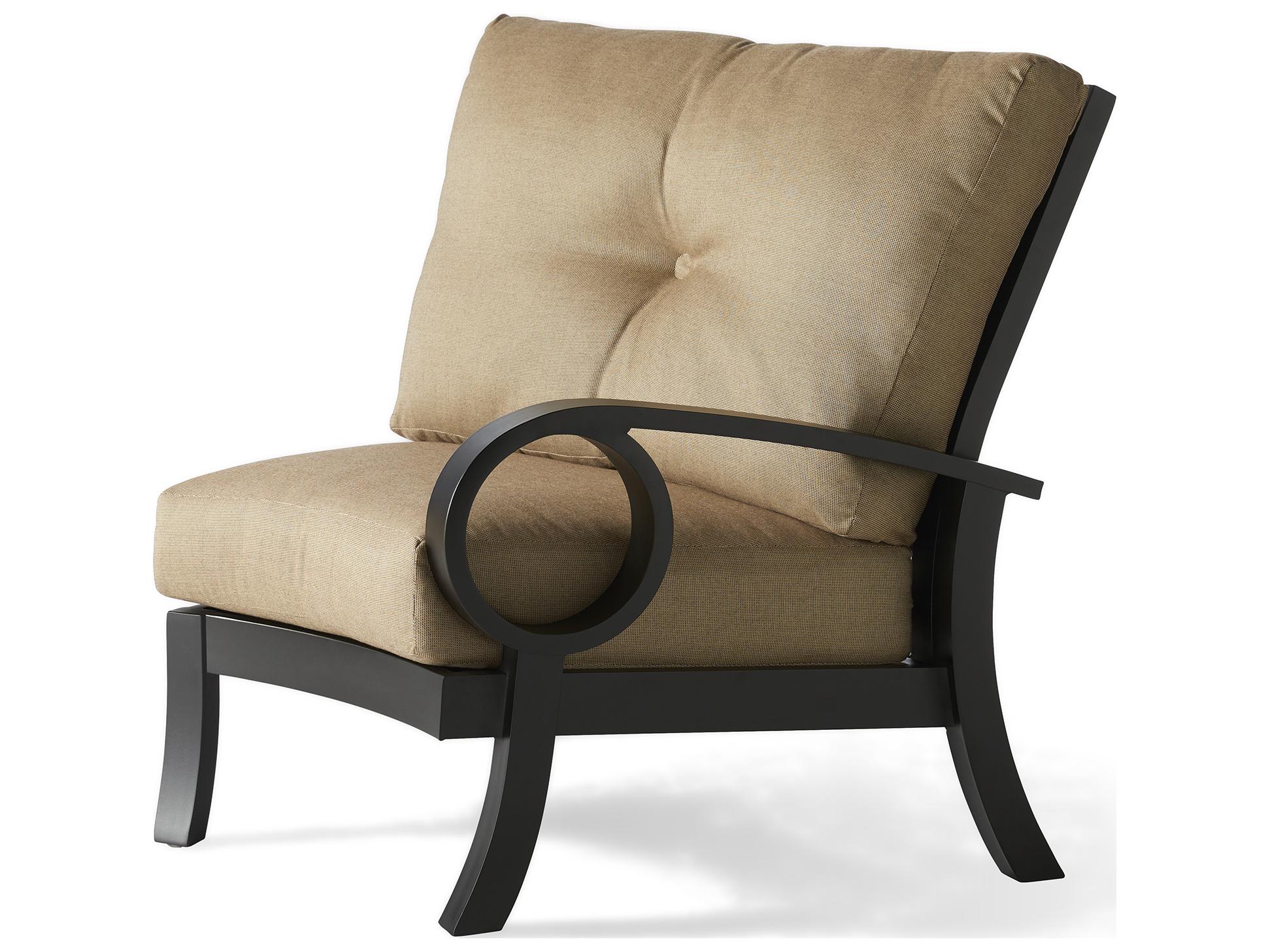 Mallin Eclipse Cast Aluminum Cushion Outdoor Patio Lounge Chair